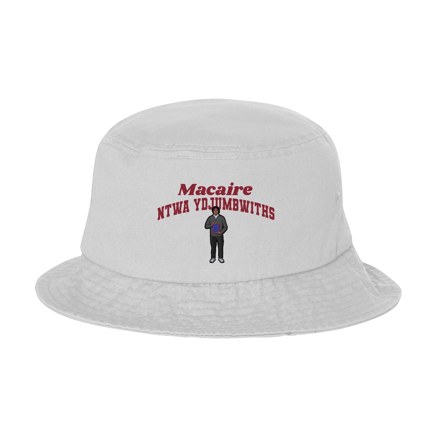 Bucket Cap — Signature Arch in White