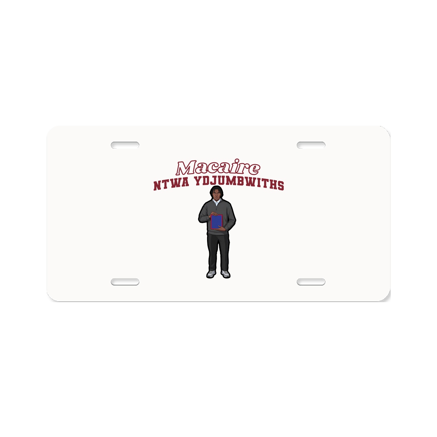 License Plate — Name Arch in Classic