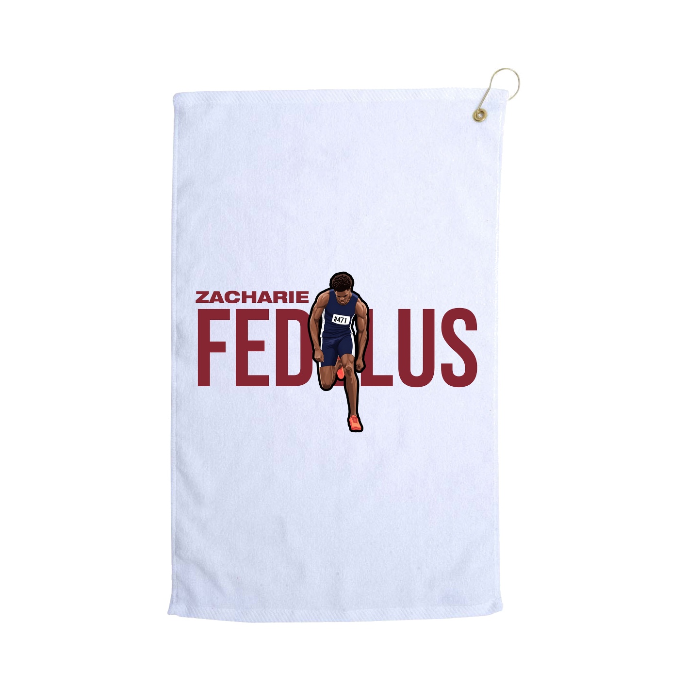 Golf Towel — Player Name in White