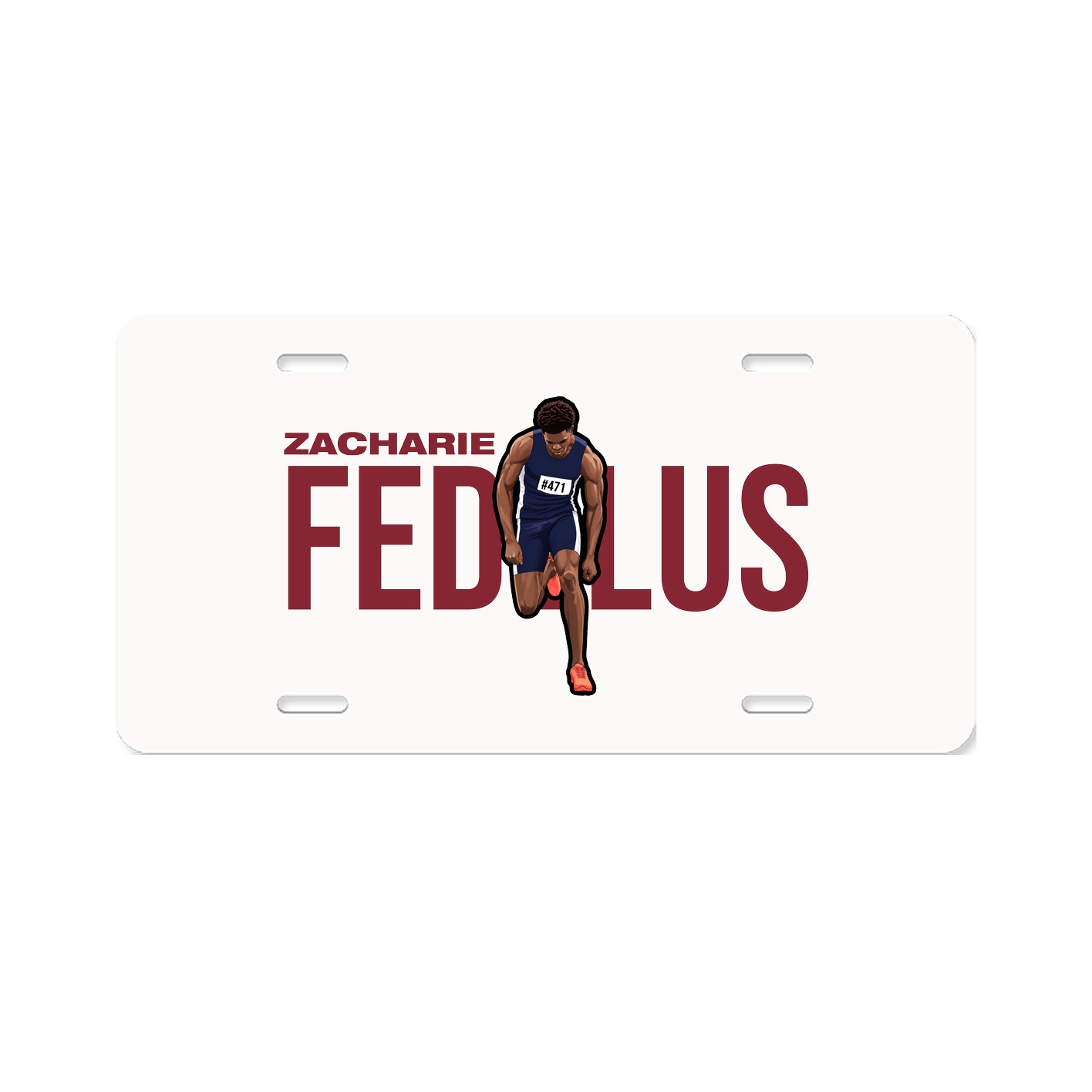 License Plate — Player Name in Classic