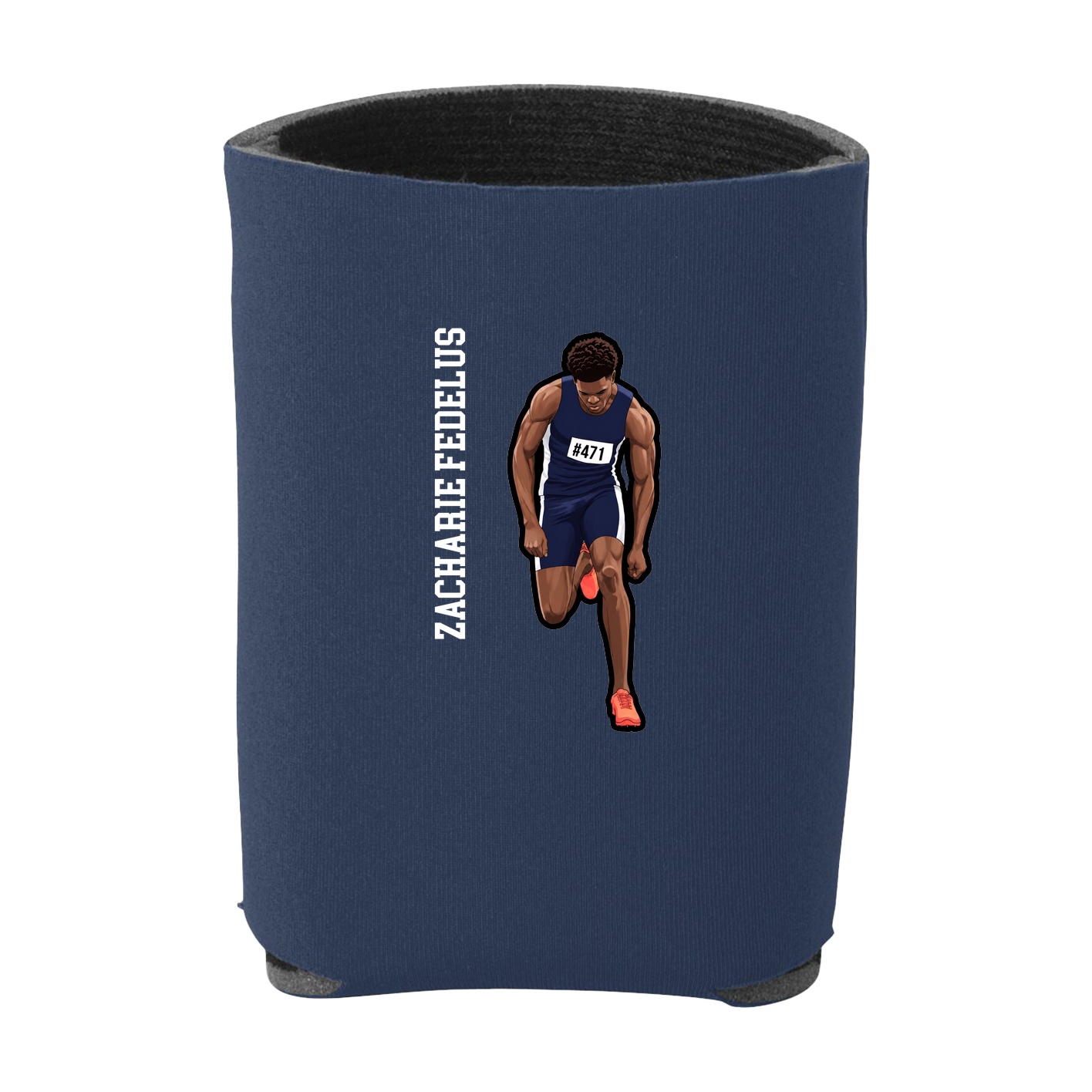 Can Holder — Name Vertical in Navy