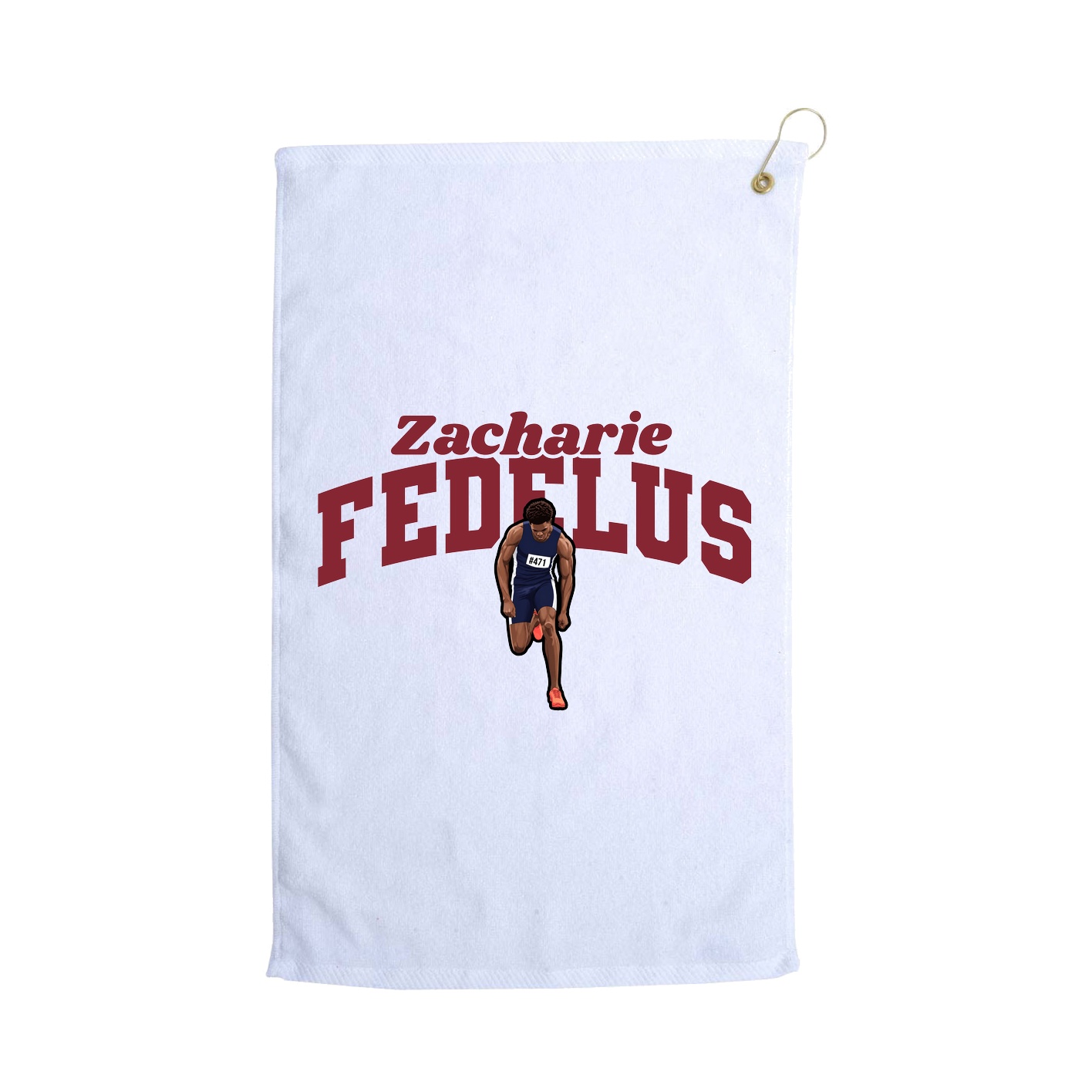 Golf Towel — Signature Arch in White
