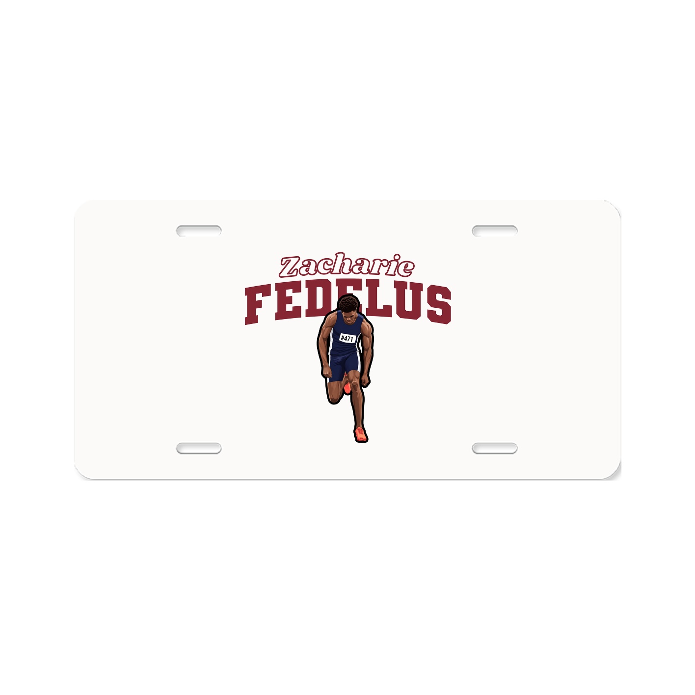 License Plate — Name Arch in Classic