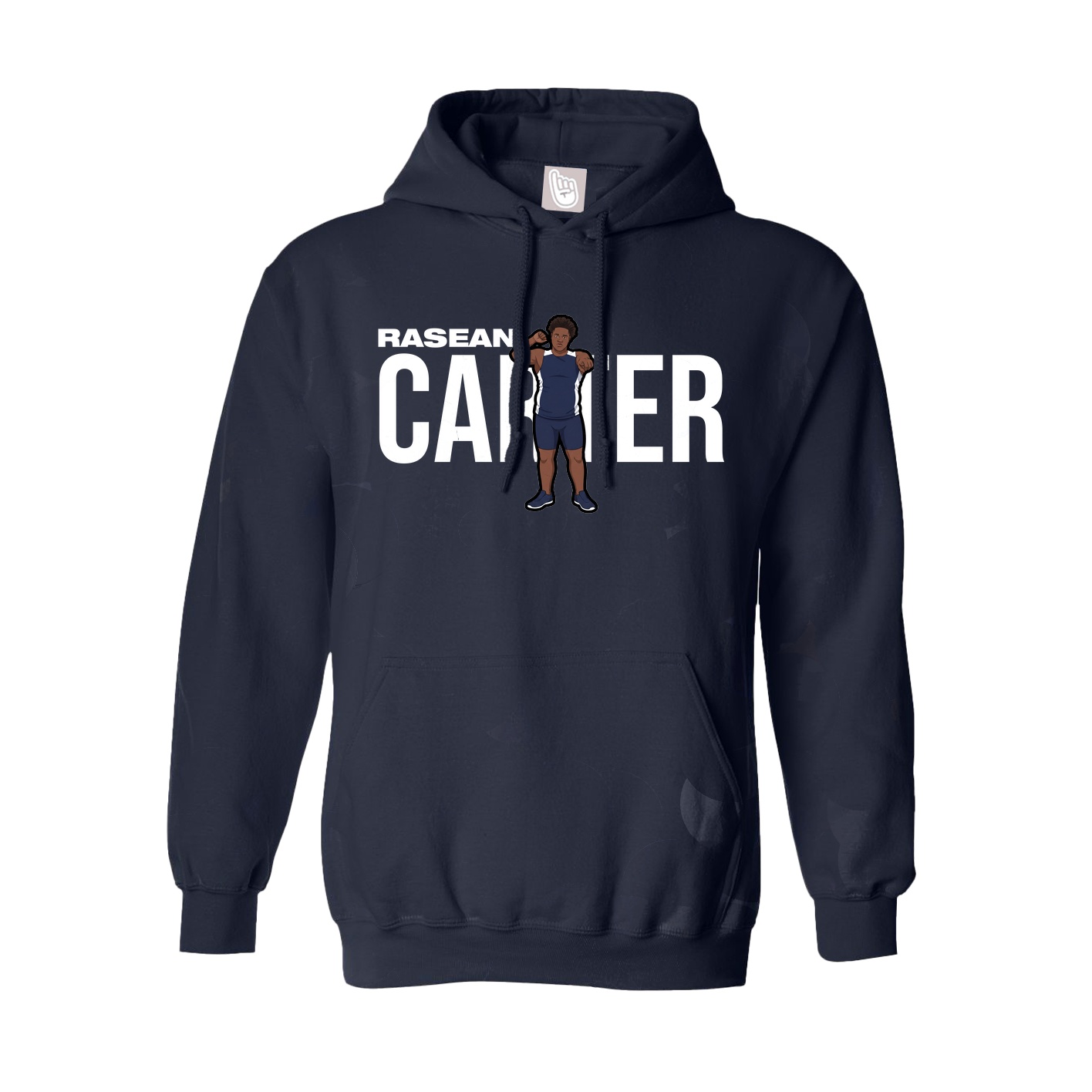 Youth Hoodie — Player Name in Navy