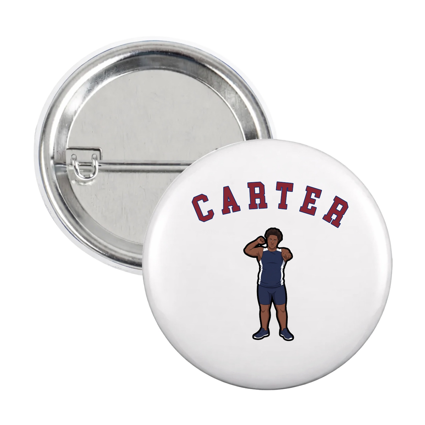 Game Day Button — Shirsey Arch in White