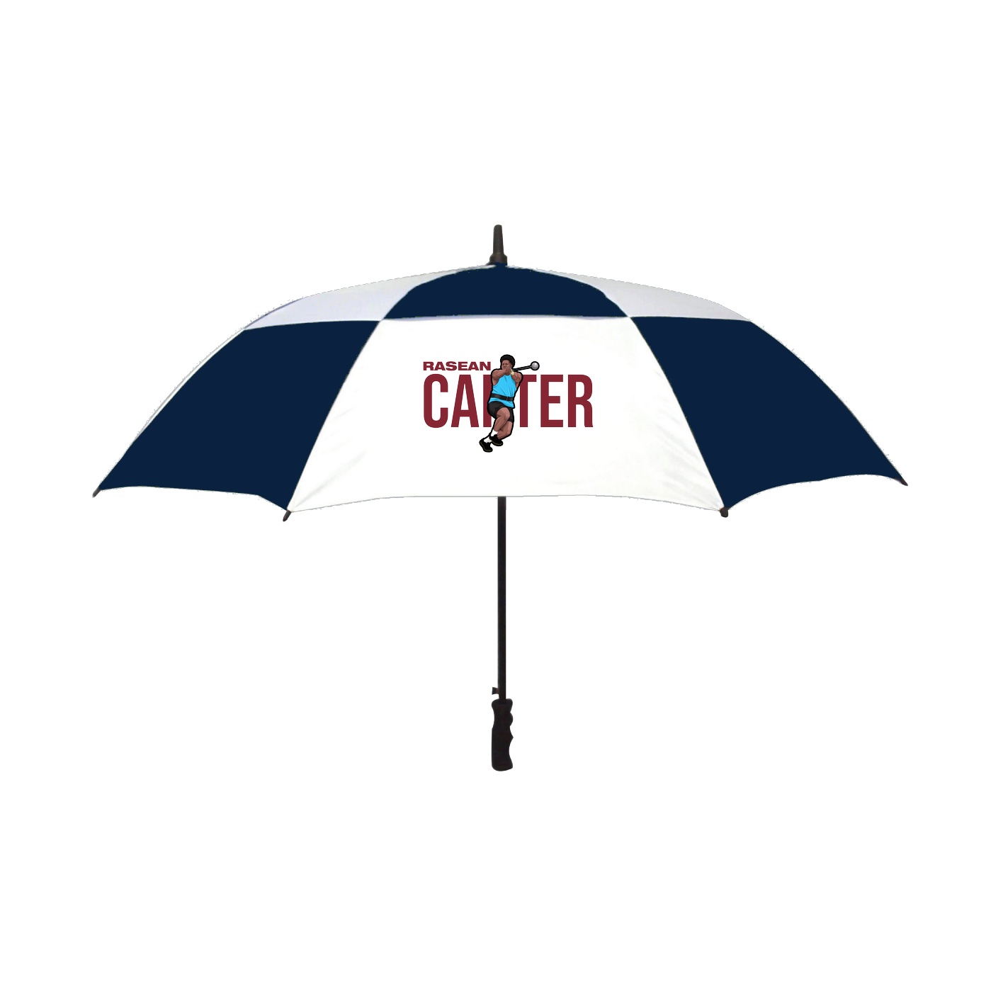 Golf Umbrella — Player Name in Navy