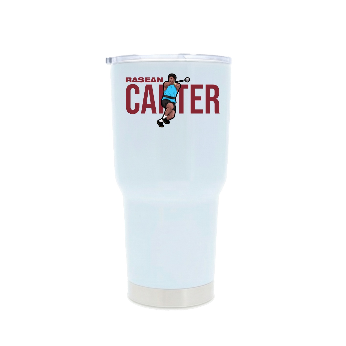 30oz Stainless Steel Tumbler — Player Name in White