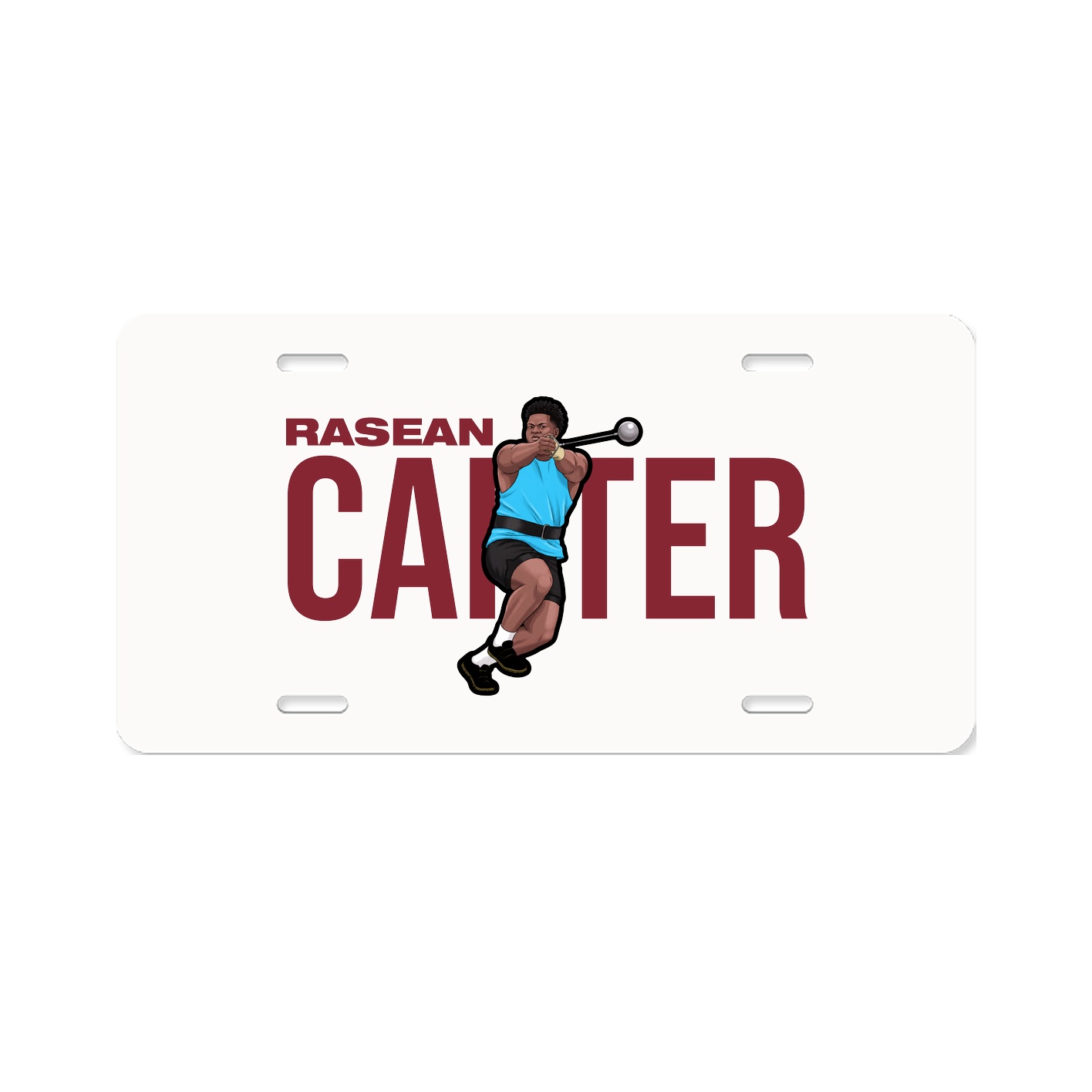License Plate — Player Name in Classic