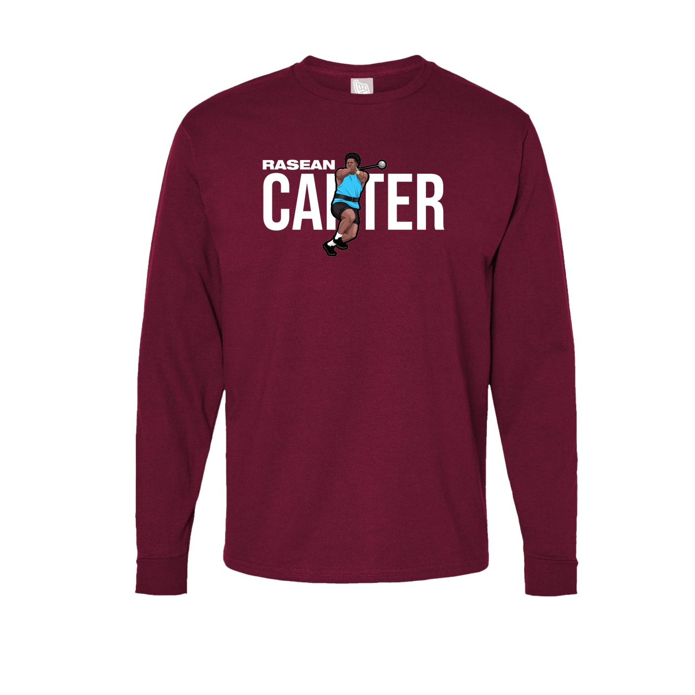 Long Sleeve Tee — Player Name in Cardinal
