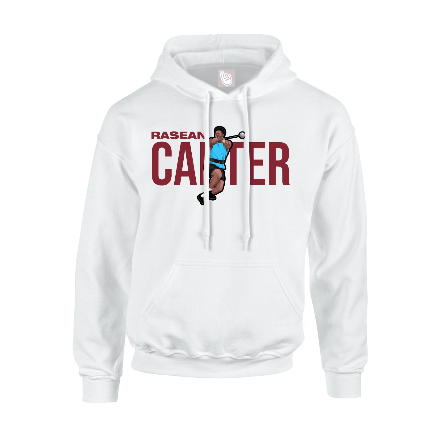 Youth Hoodie — Player Name in White