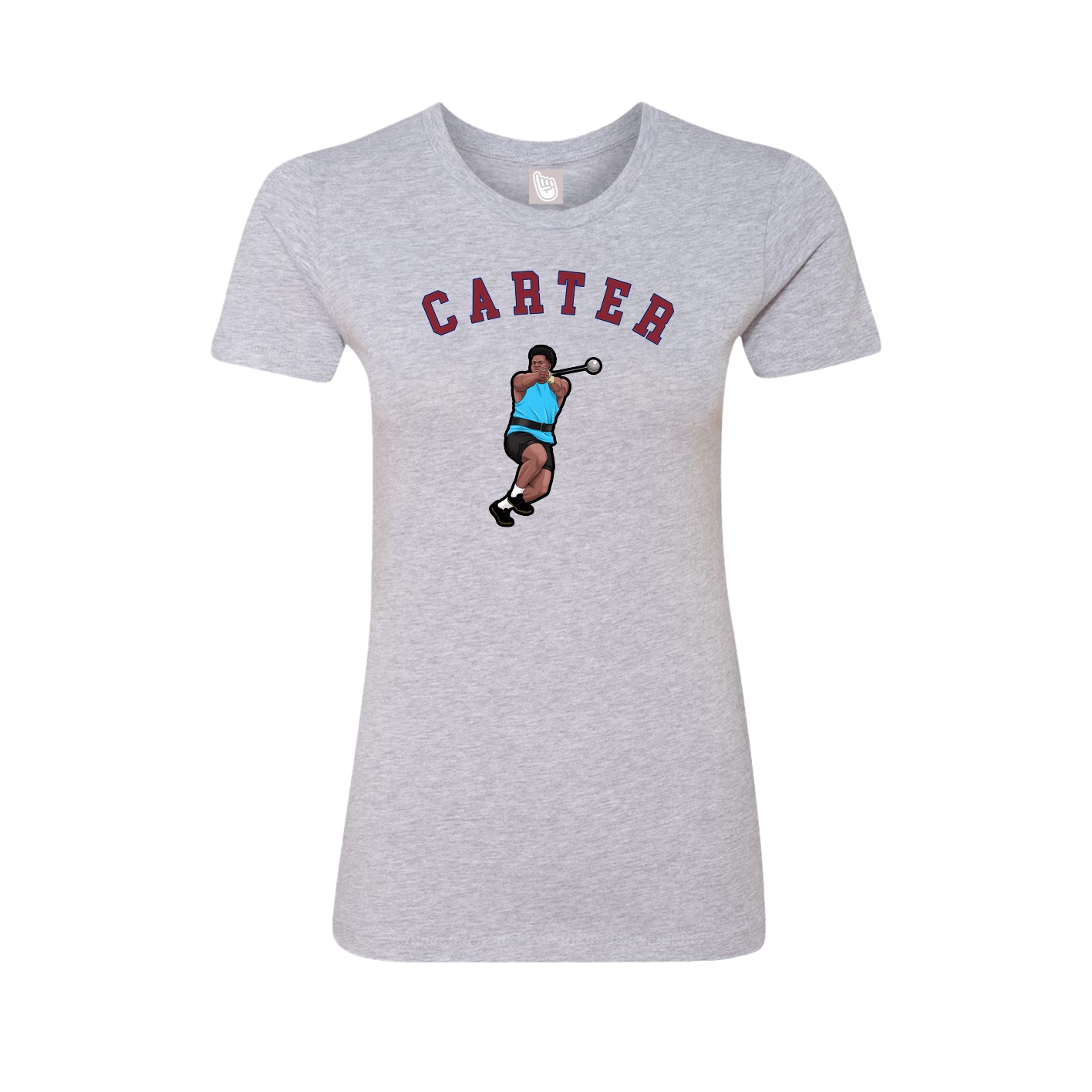 Fitted Women's Tee — Shirsey Arch in Grey
