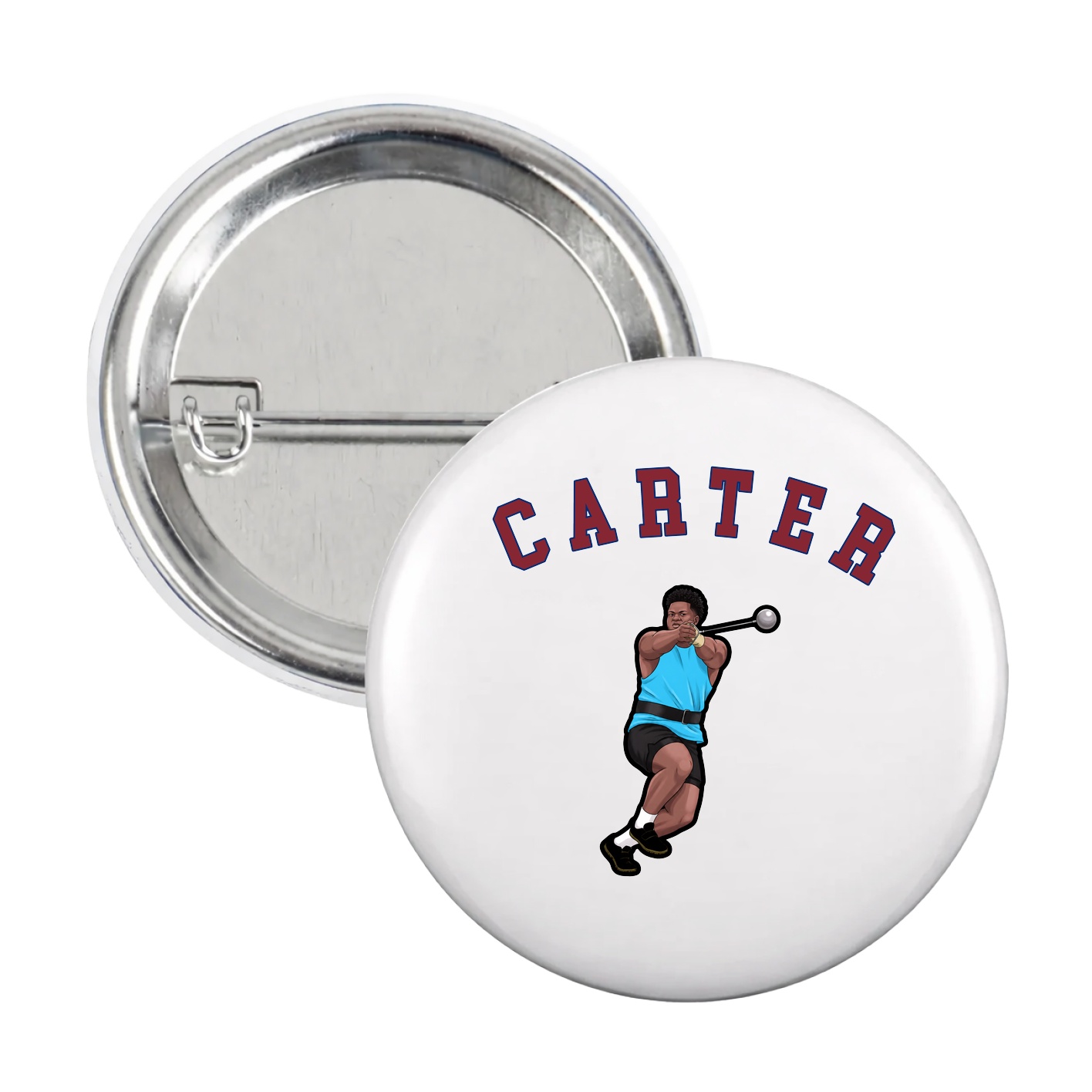 Game Day Button — Shirsey Arch in White