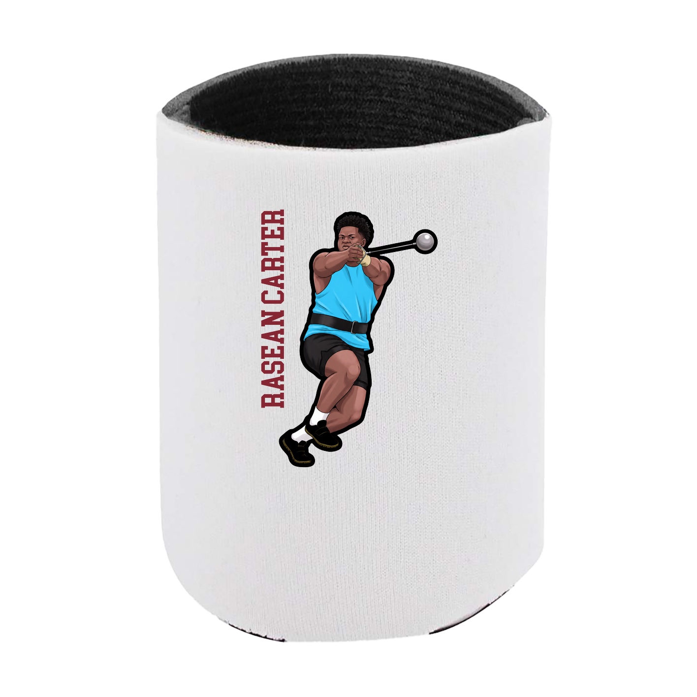 Can Holder — Name Vertical in White