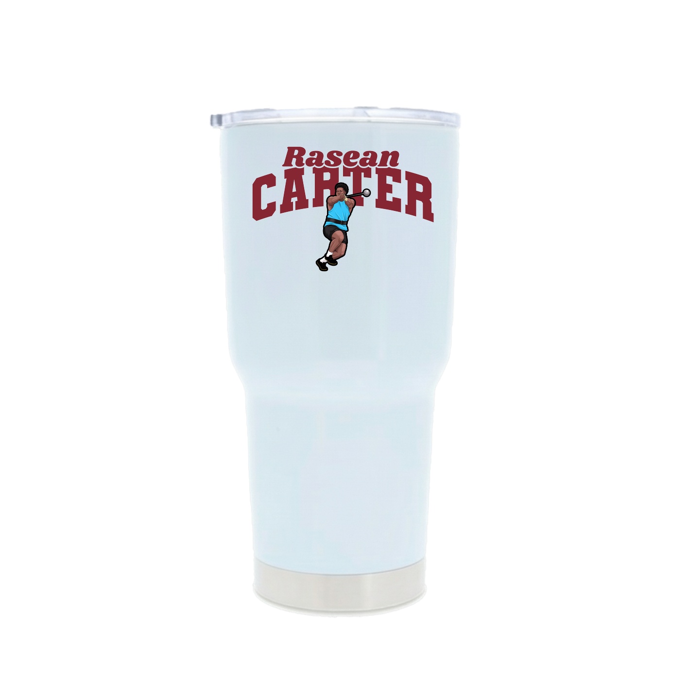 30oz Stainless Steel Tumbler — Signature Arch in White