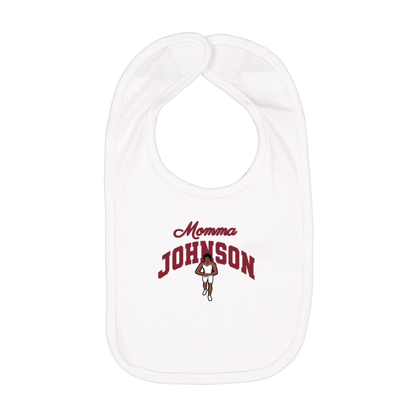 Infant Bib — Mothers Day Arch in White