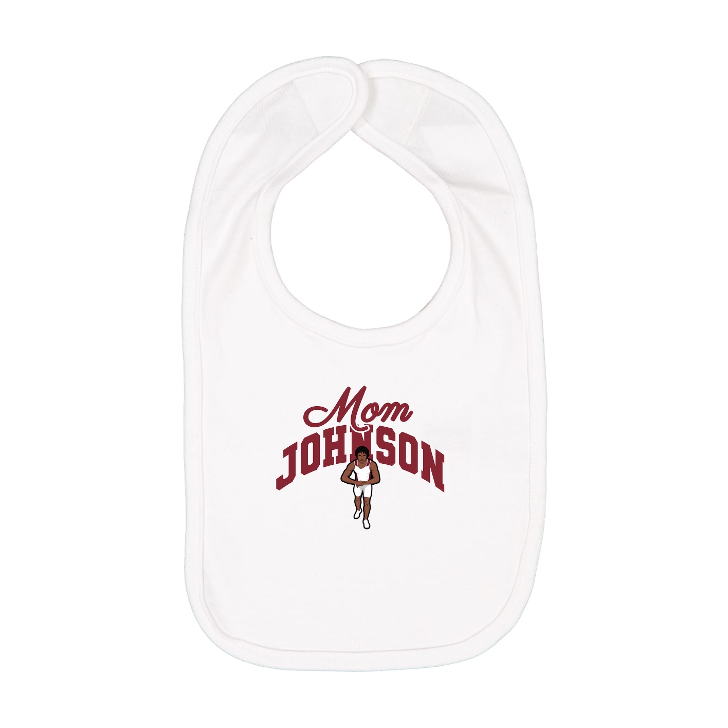 Infant Bib — Mothers Day Arch in White