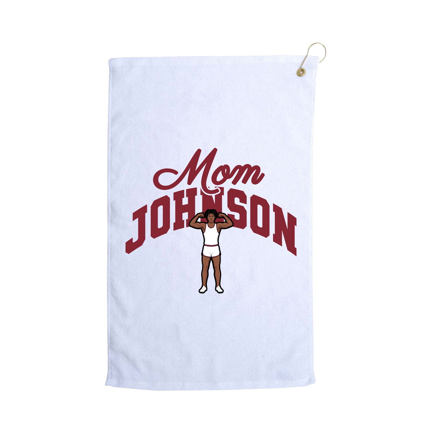 Golf Towel — Mothers Day Arch in White