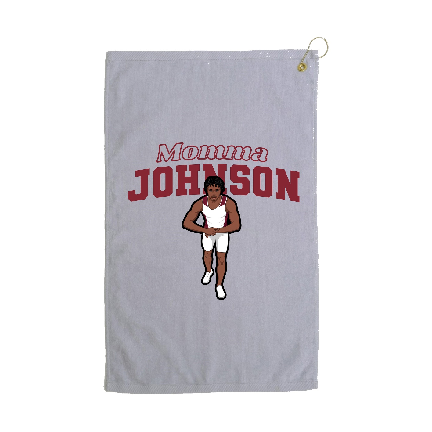 Golf Towel — Mothers Day Block in Grey