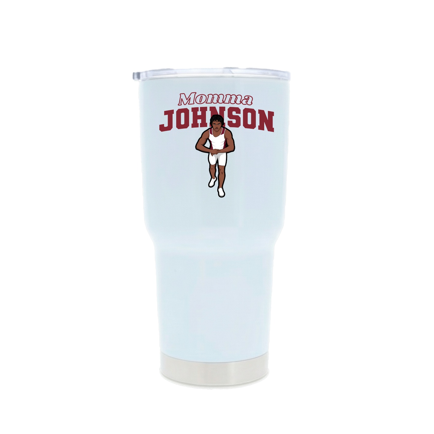 30oz Stainless Steel Tumbler — Mothers Day Block in White