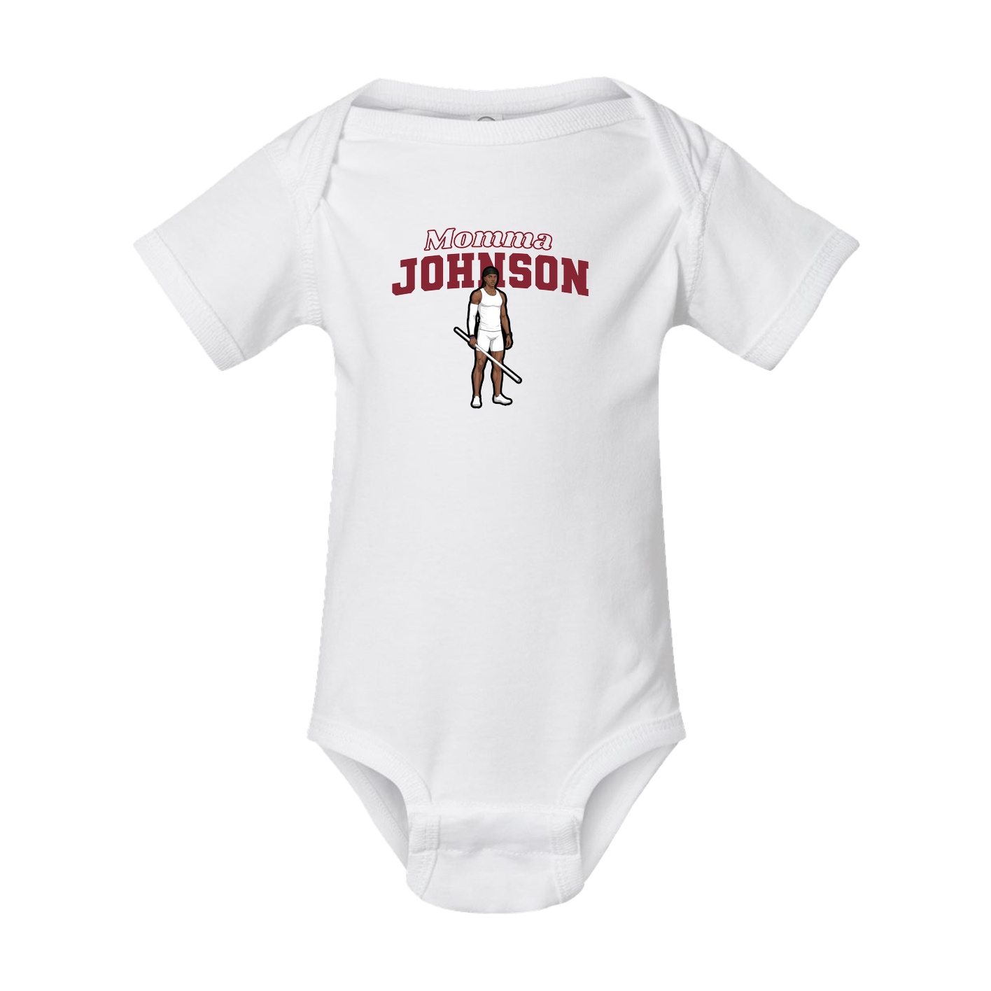 Baby Onesie — Mothers Day Block in White