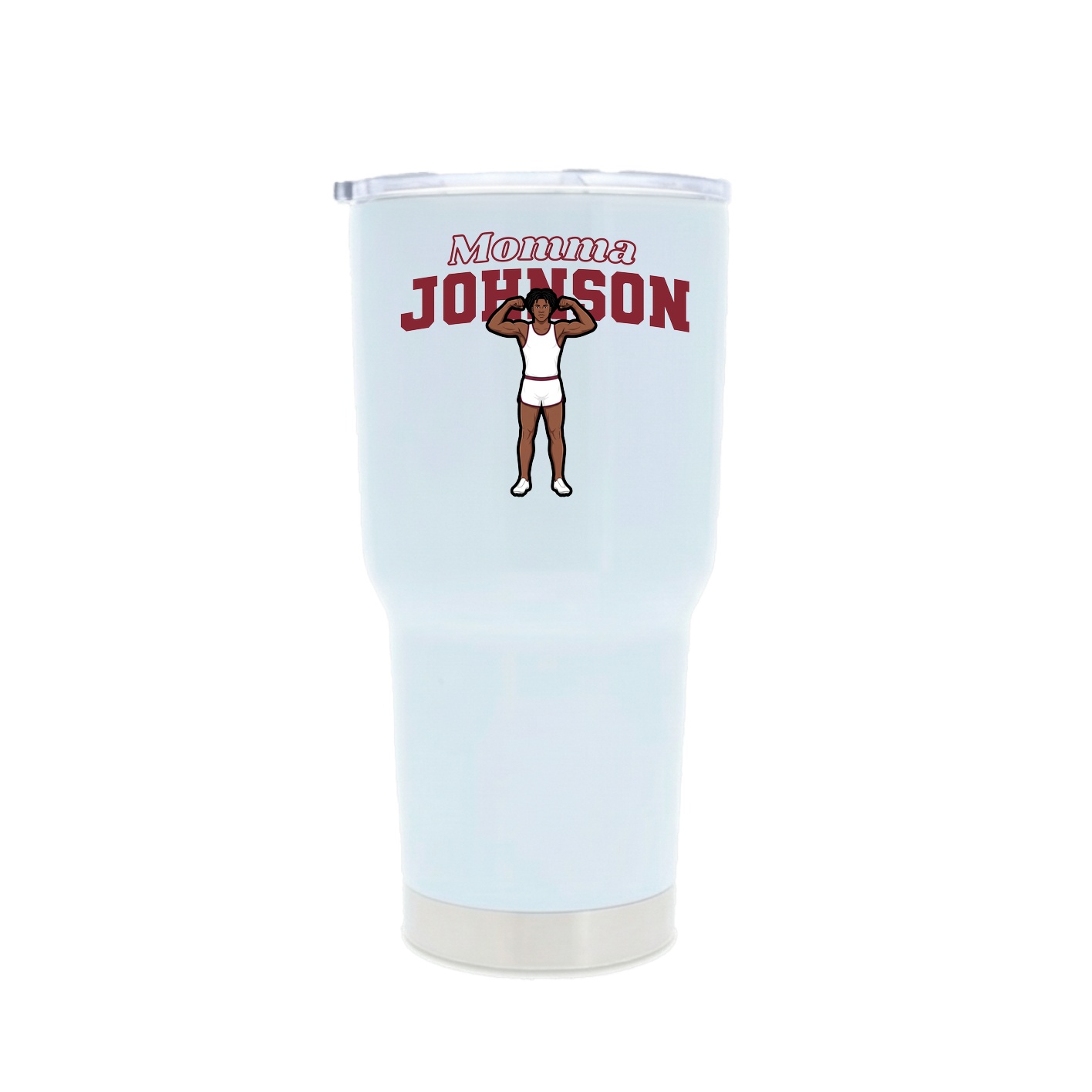 30oz Stainless Steel Tumbler — Mothers Day Block in White