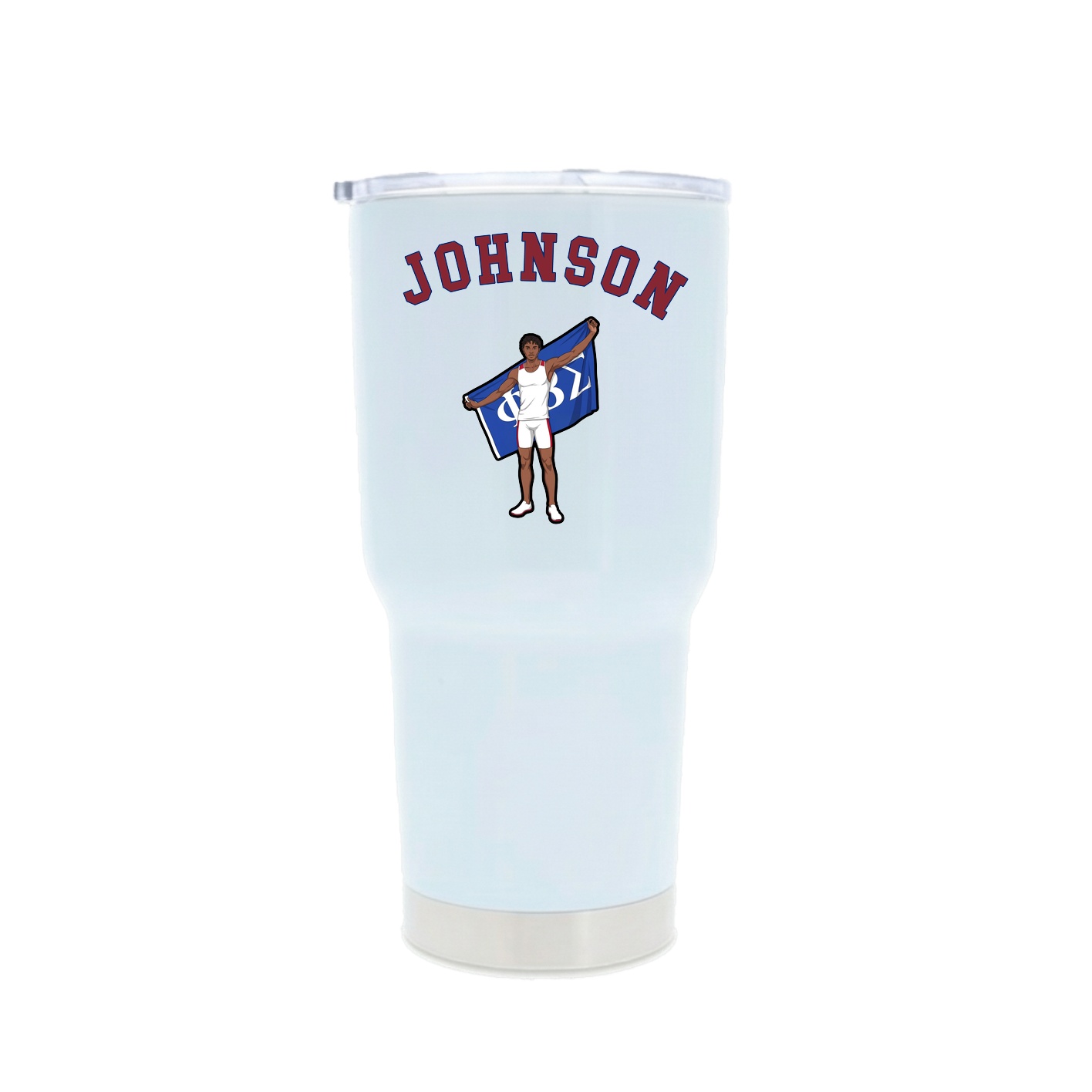 30oz Stainless Steel Tumbler — Shirsey Arch in White