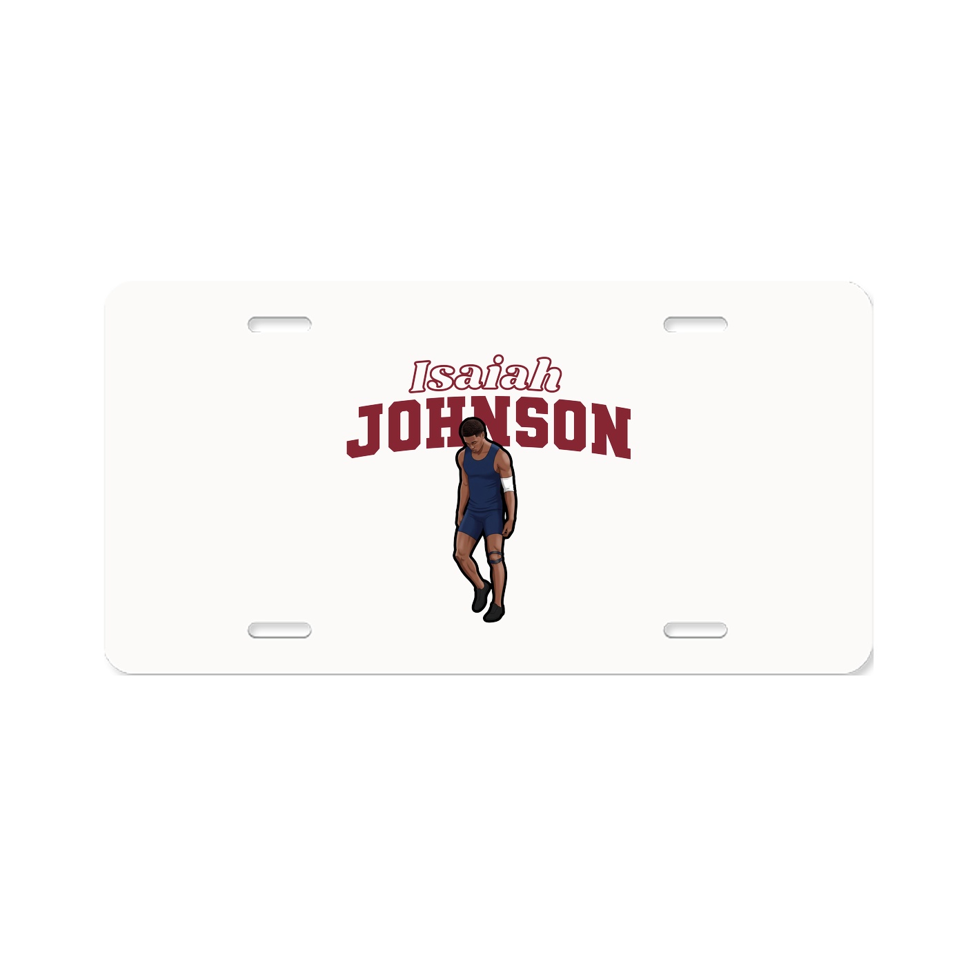 License Plate — Name Arch in Classic