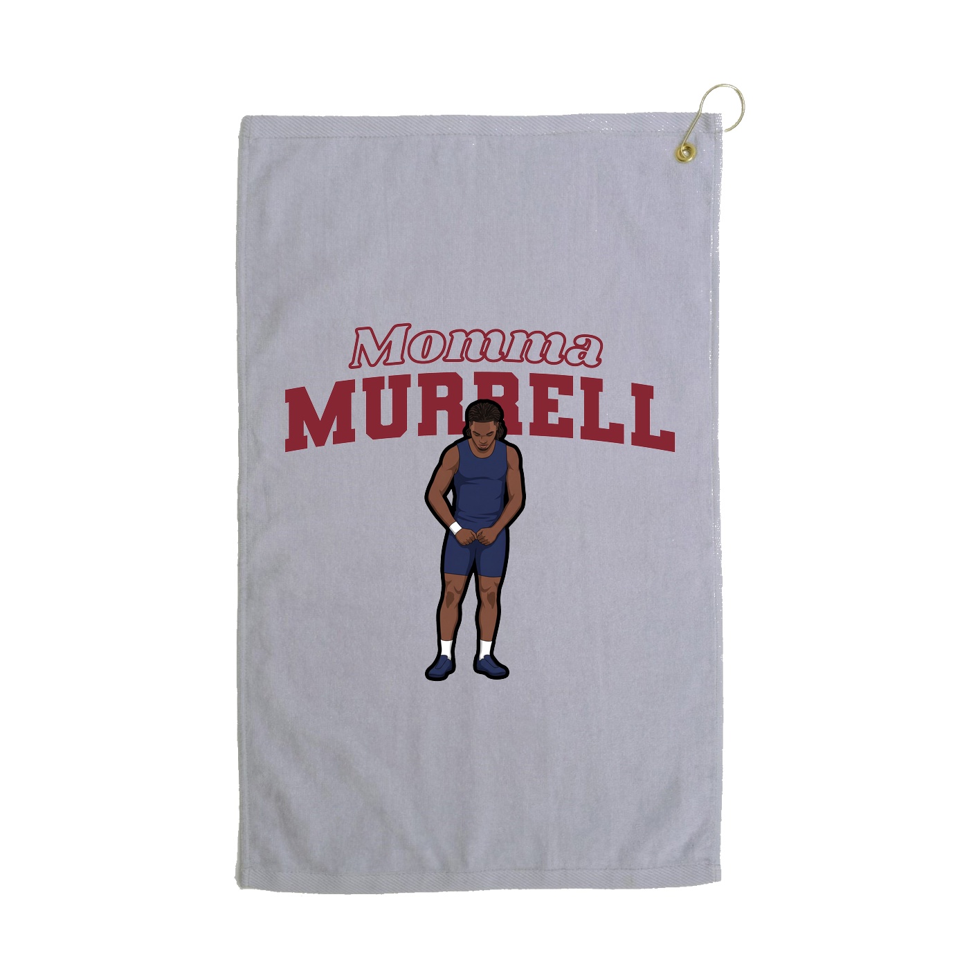 Golf Towel — Mothers Day Block in Grey