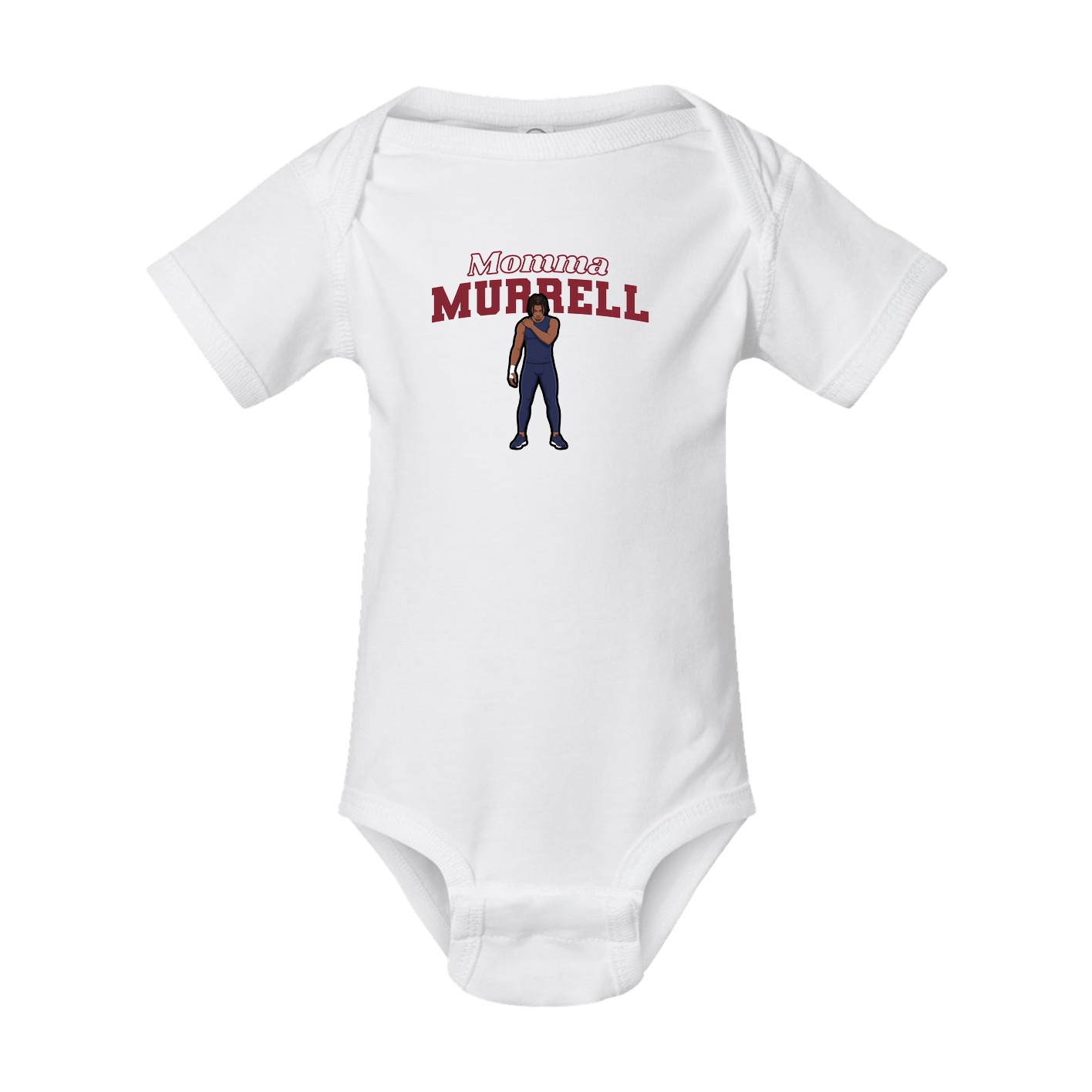 Baby Onesie — Mothers Day Block in White