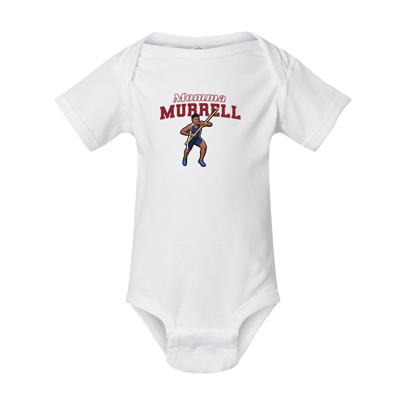 Baby Onesie — Mothers Day Block in White