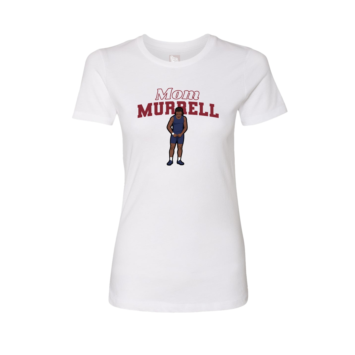 Womens Tee — Mothers Day Block in White
