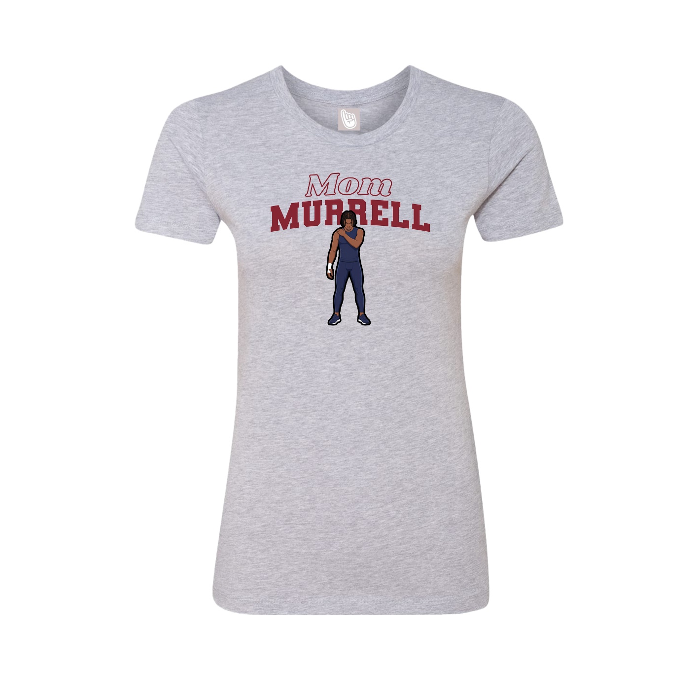 Womens Tee — Mothers Day Block in Grey