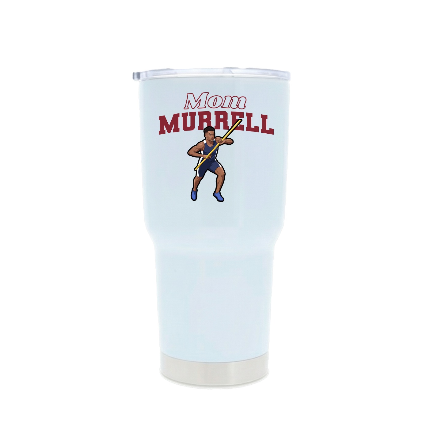30oz Stainless Steel Tumbler — Mothers Day Block in White