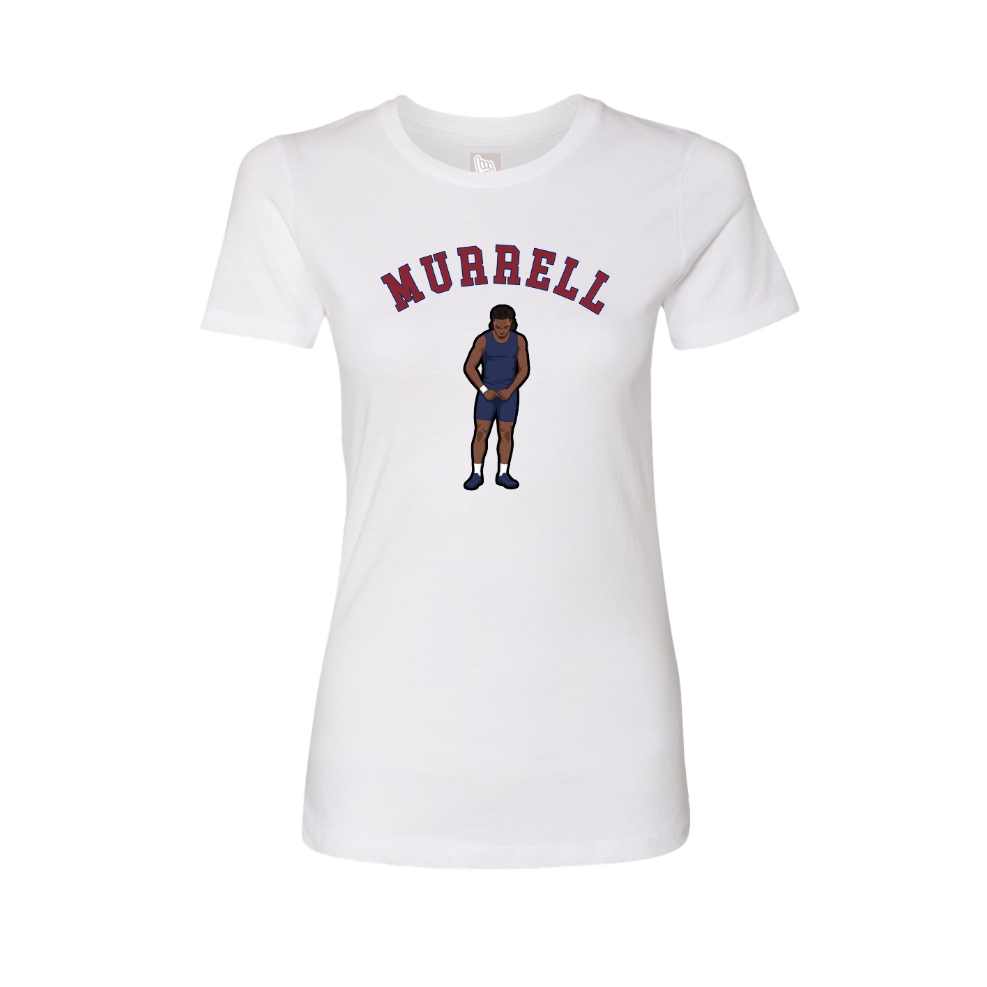 Fitted Women's Tee — Shirsey Arch in White