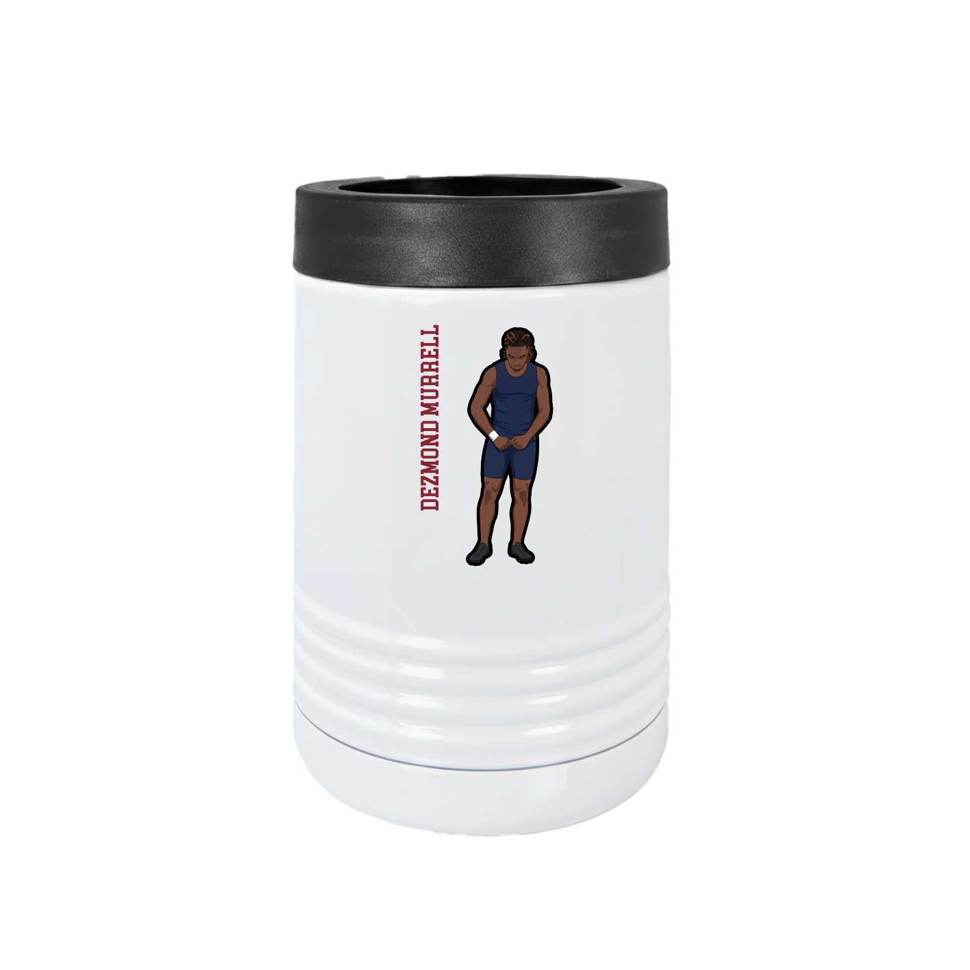Beverage Holder — Name Vertical in White