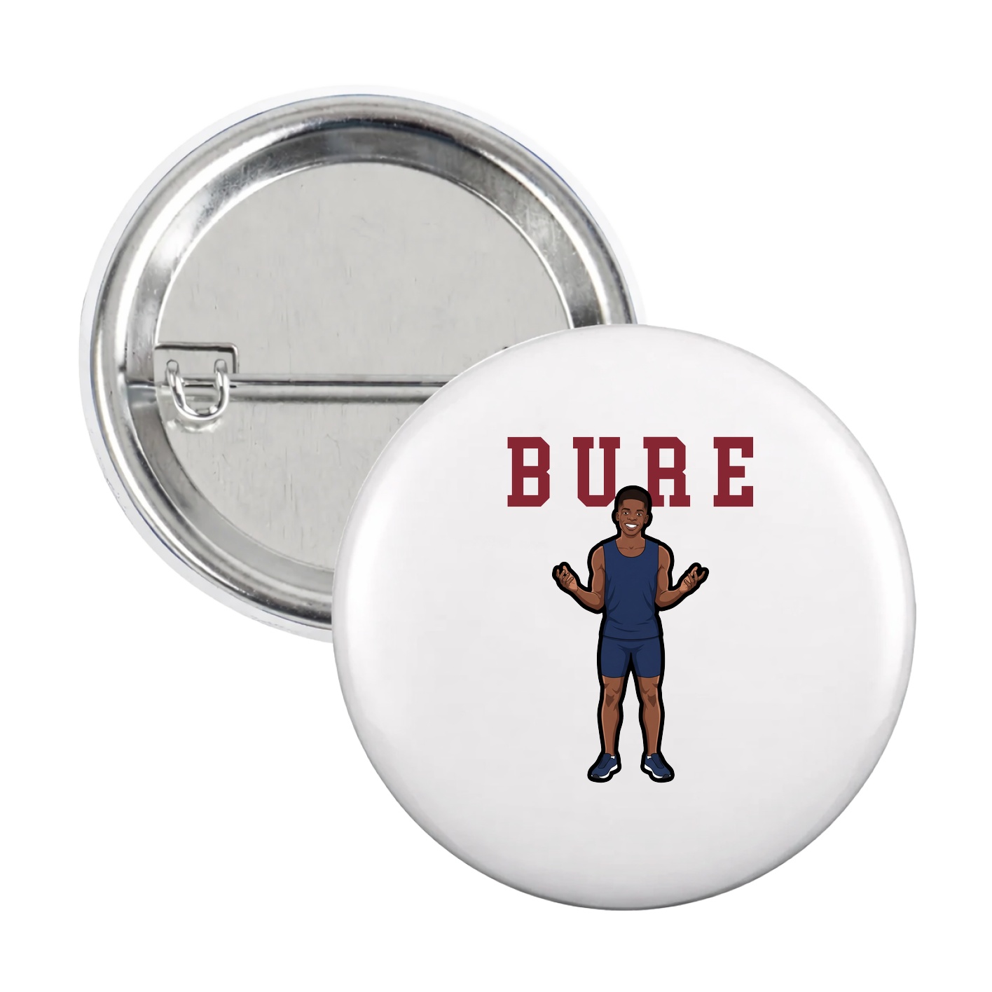 Game Day Button — Shirsey in White