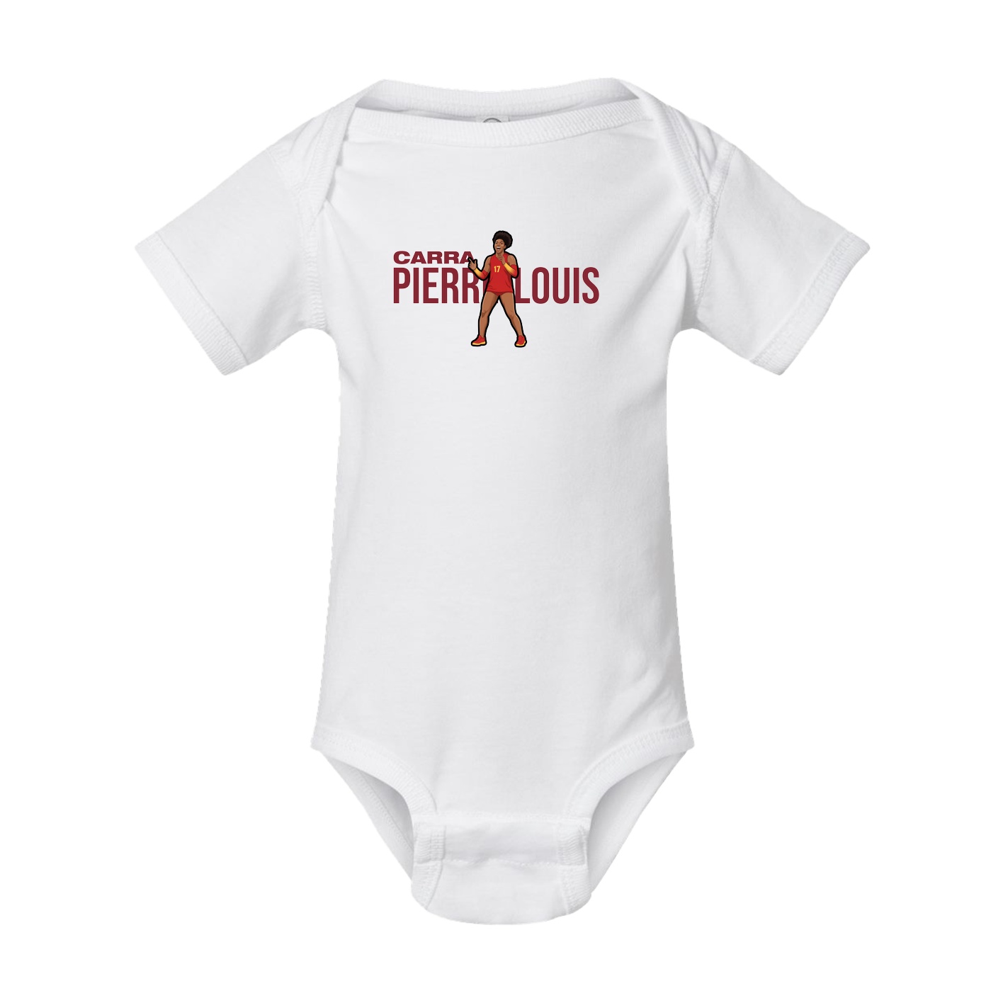 Baby Onesie — Player Name in White
