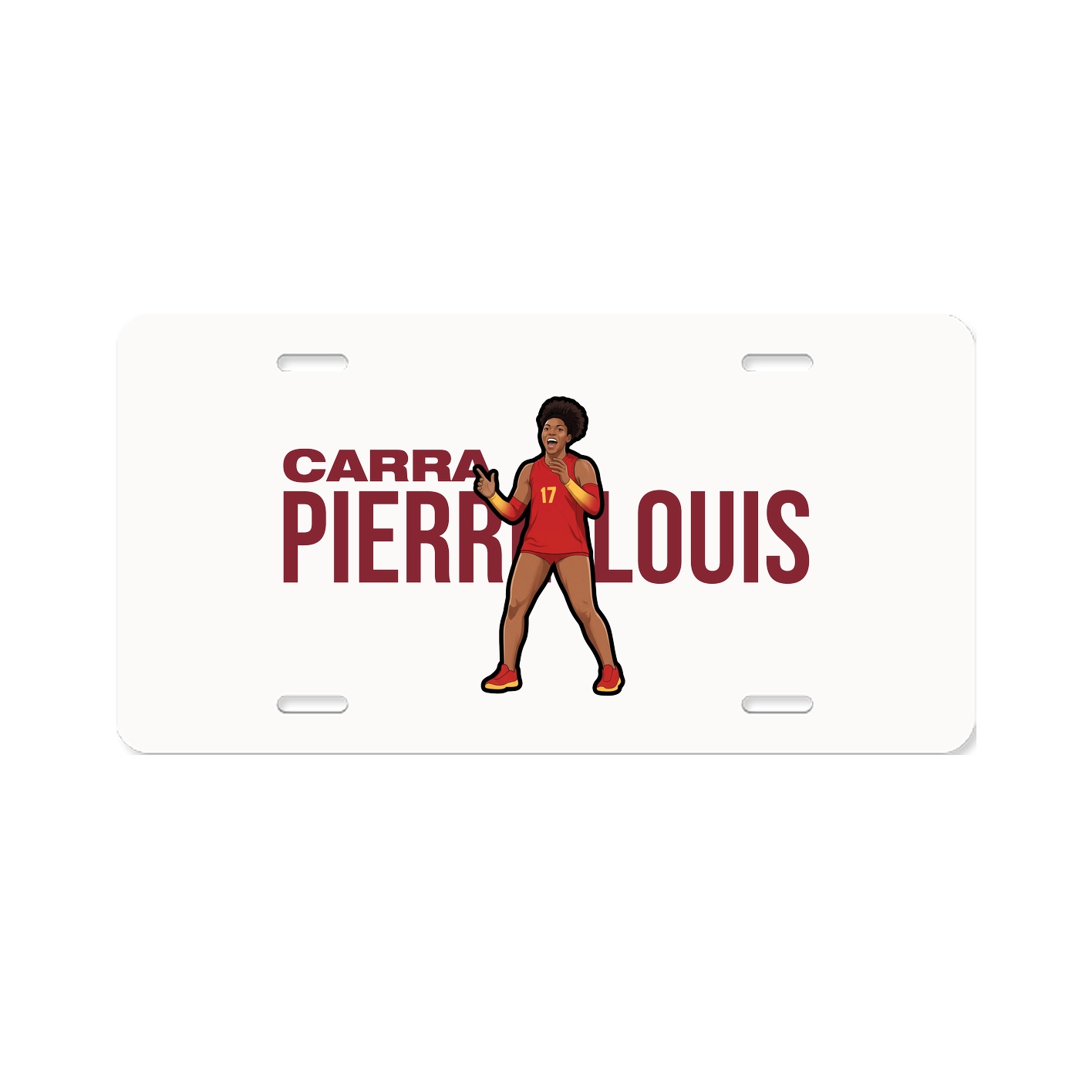 License Plate — Player Name in Classic