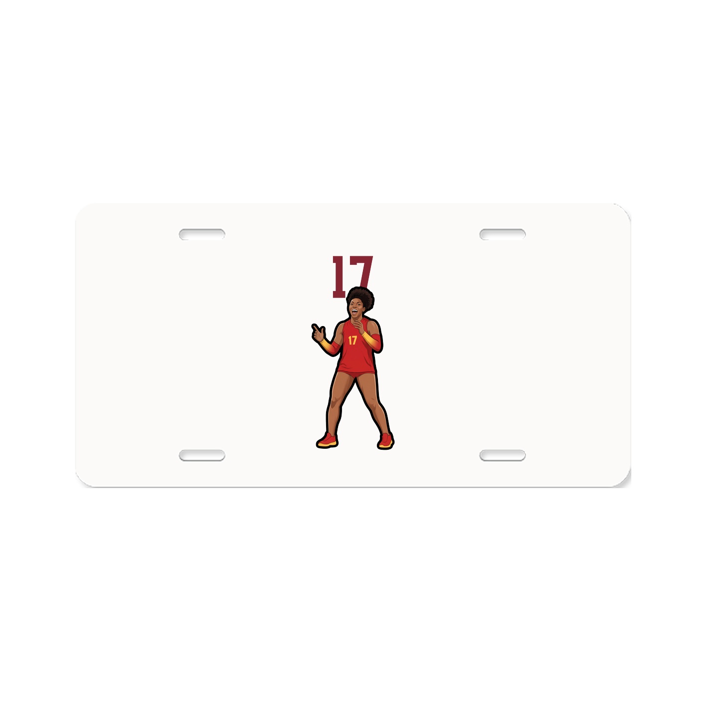 License Plate — Number Top in Classic