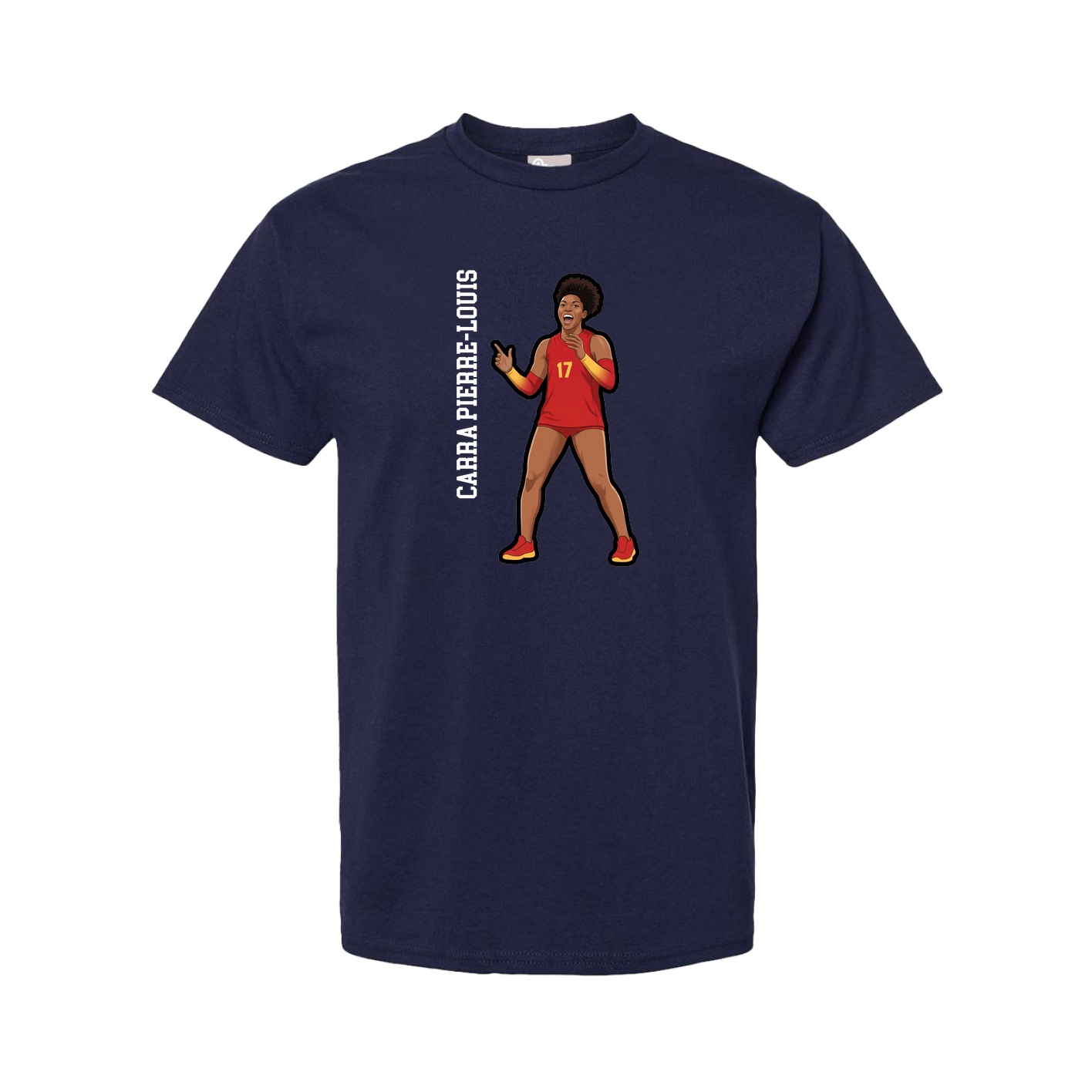 Youth Tee — Name Vertical in Navy