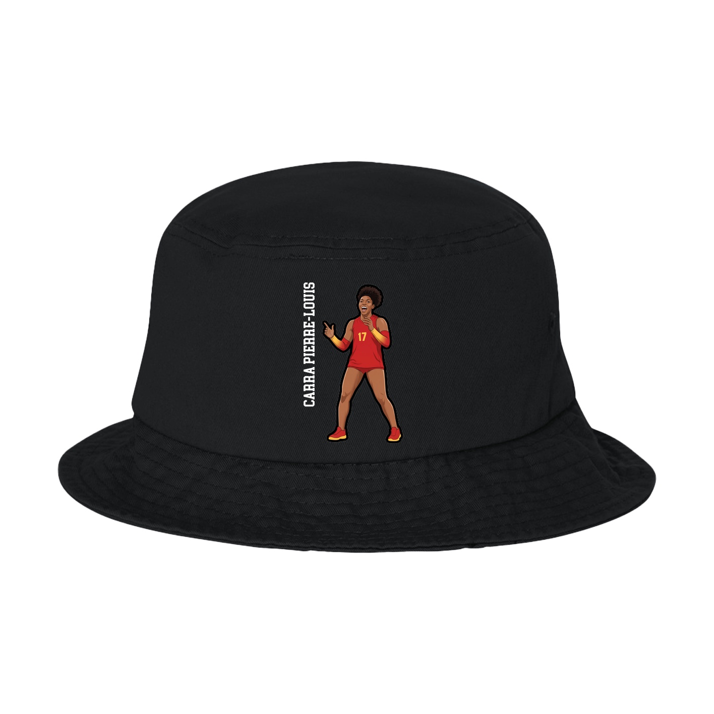 Bucket Cap — Name Vertical in Black