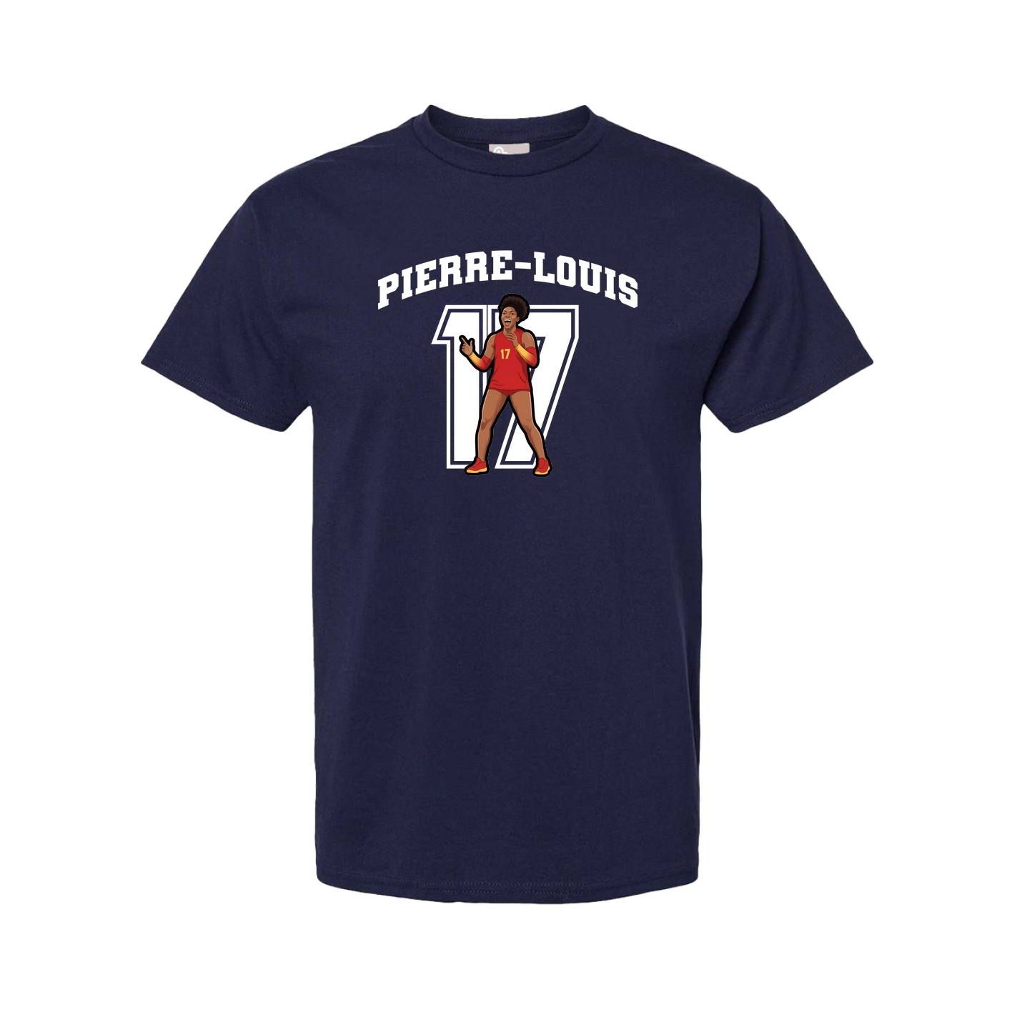 Youth Tee — Number in Navy