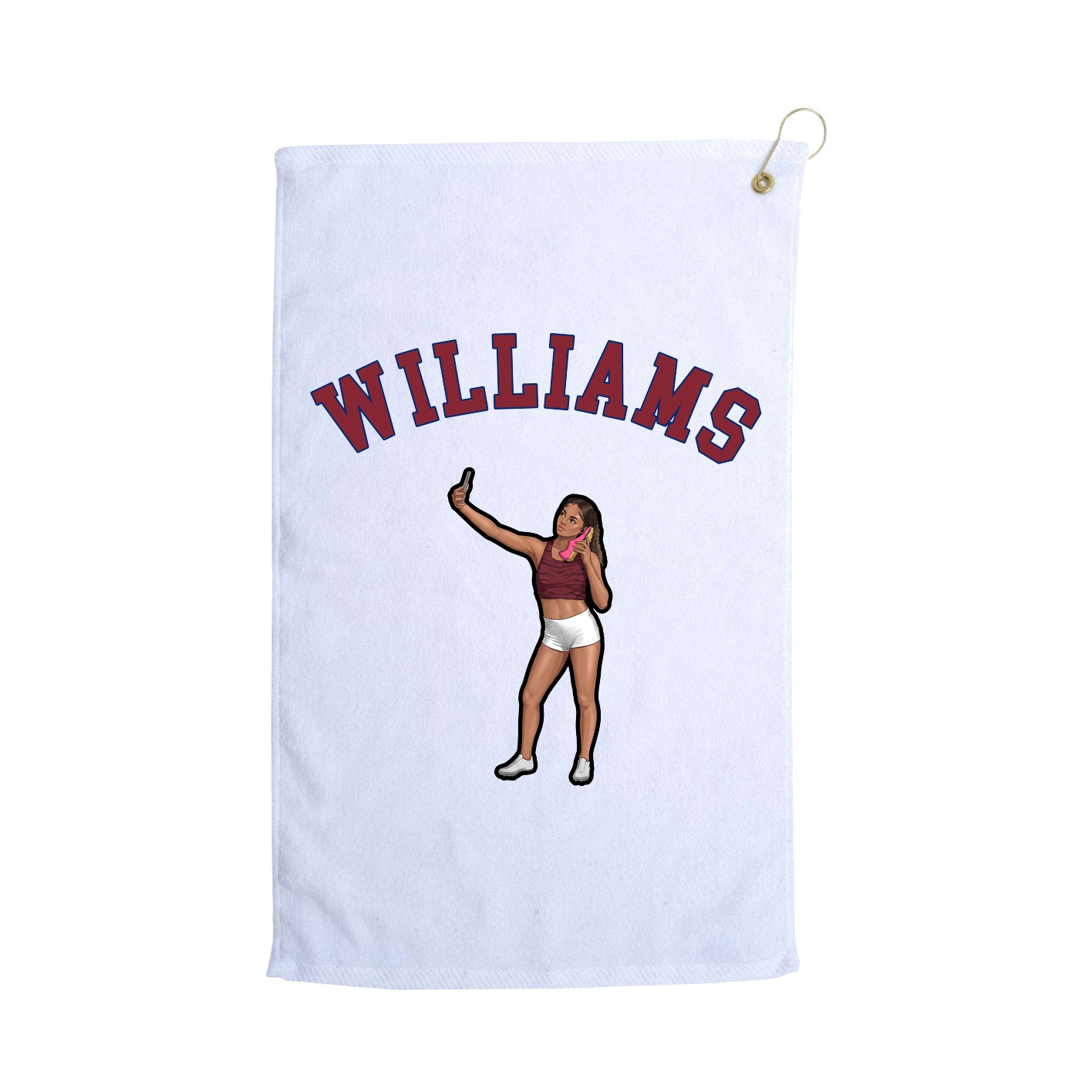 Golf Towel — Shirsey Arch in White