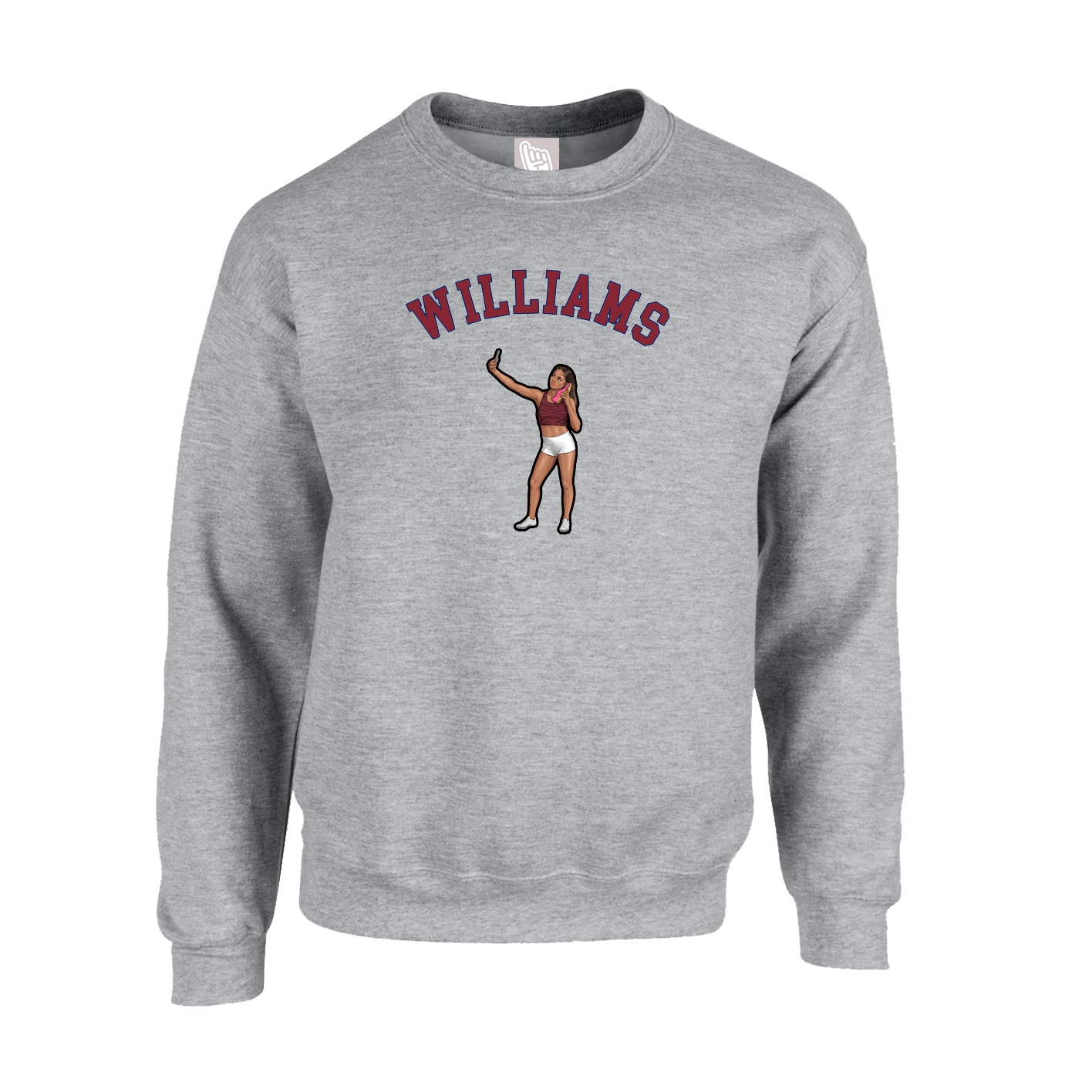 Fleece Crew — Shirsey Arch in Grey