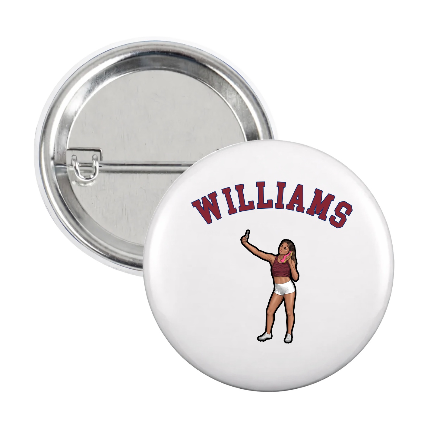 Game Day Button — Shirsey Arch in White