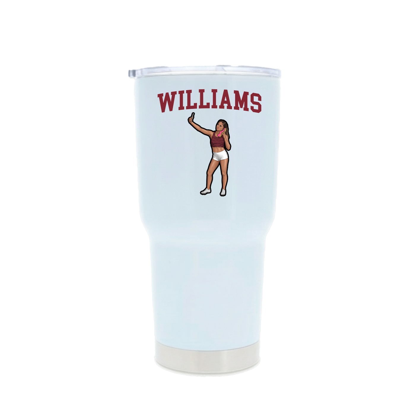 30oz Stainless Steel Tumbler — Shirsey in White