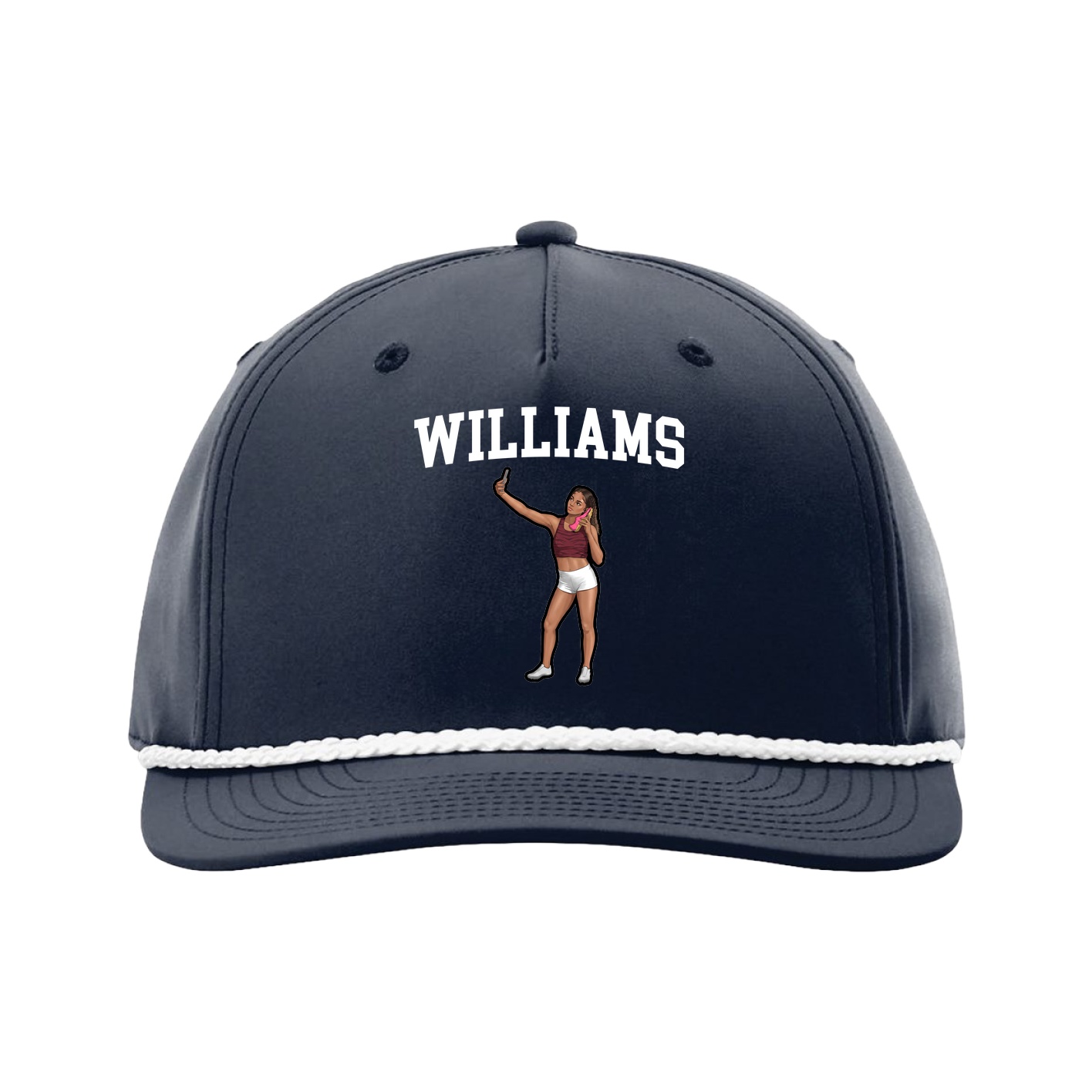 Five-Panel Classic Rope Cap — Shirsey in Navy