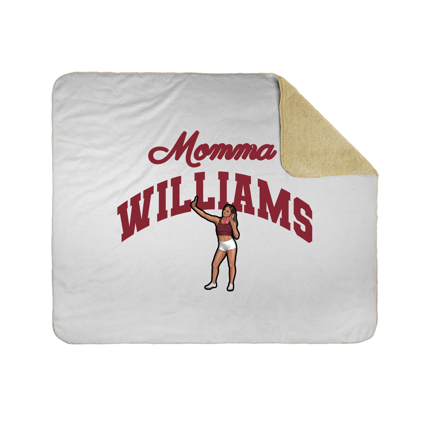 Throw Blanket — Mothers Day Arch in White