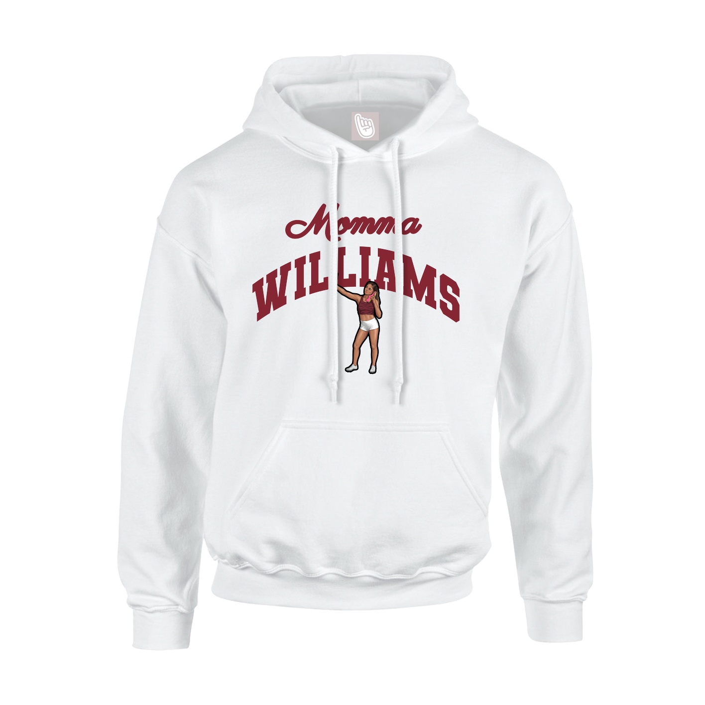 Youth Hoodie — Mothers Day Arch in White