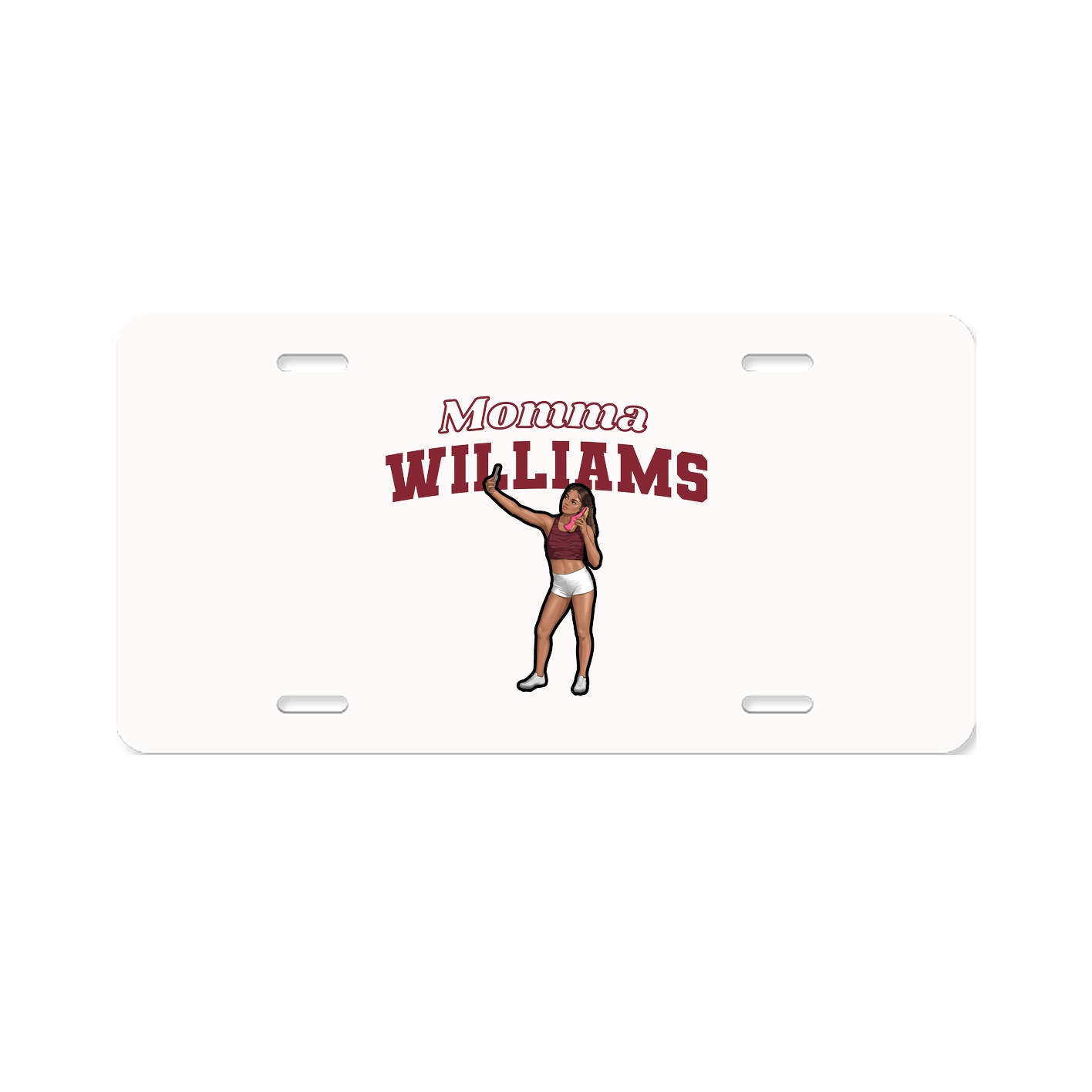 License Plate — Mothers Day Block in Classic